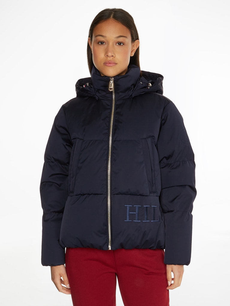 Tommy Hilfiger Down Sleeveless Hooded Puffer Jacket Relaxed Fit