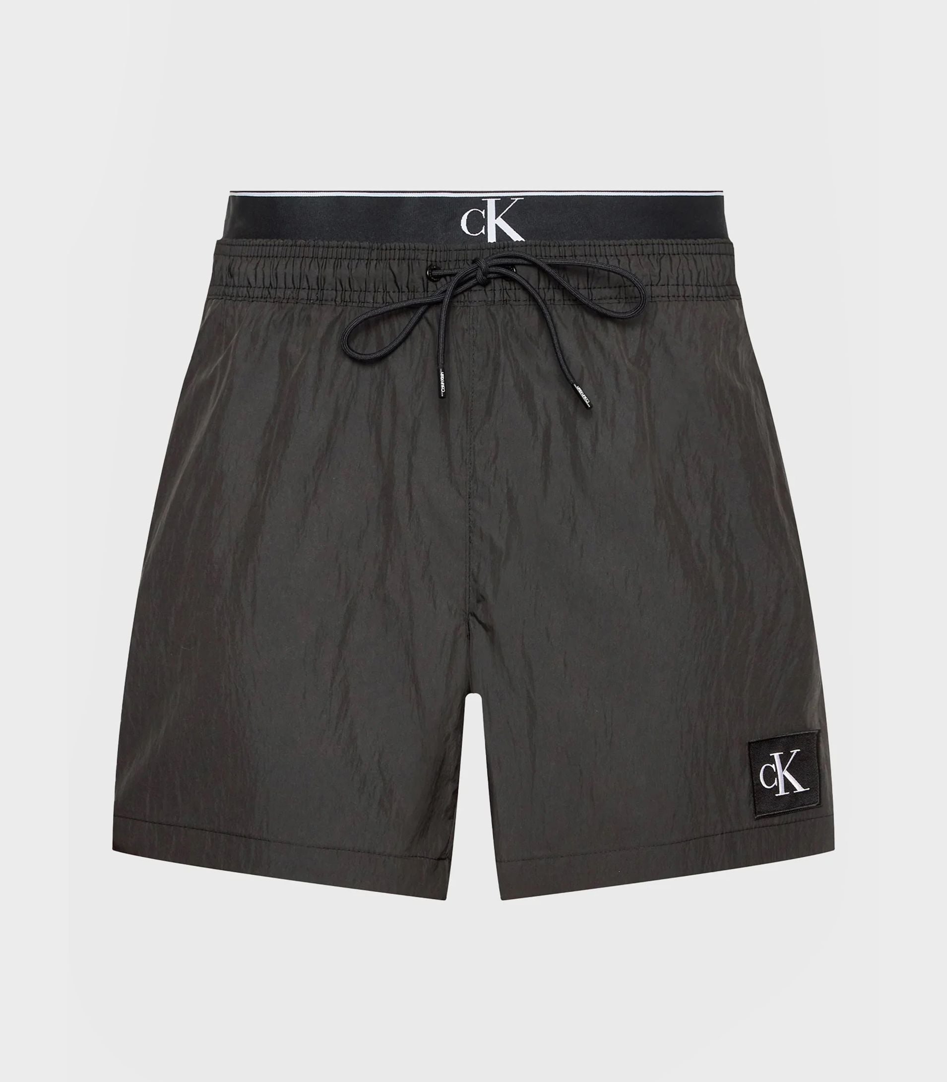 Calvin Klein Nylon Double Waistband Swim Shorts