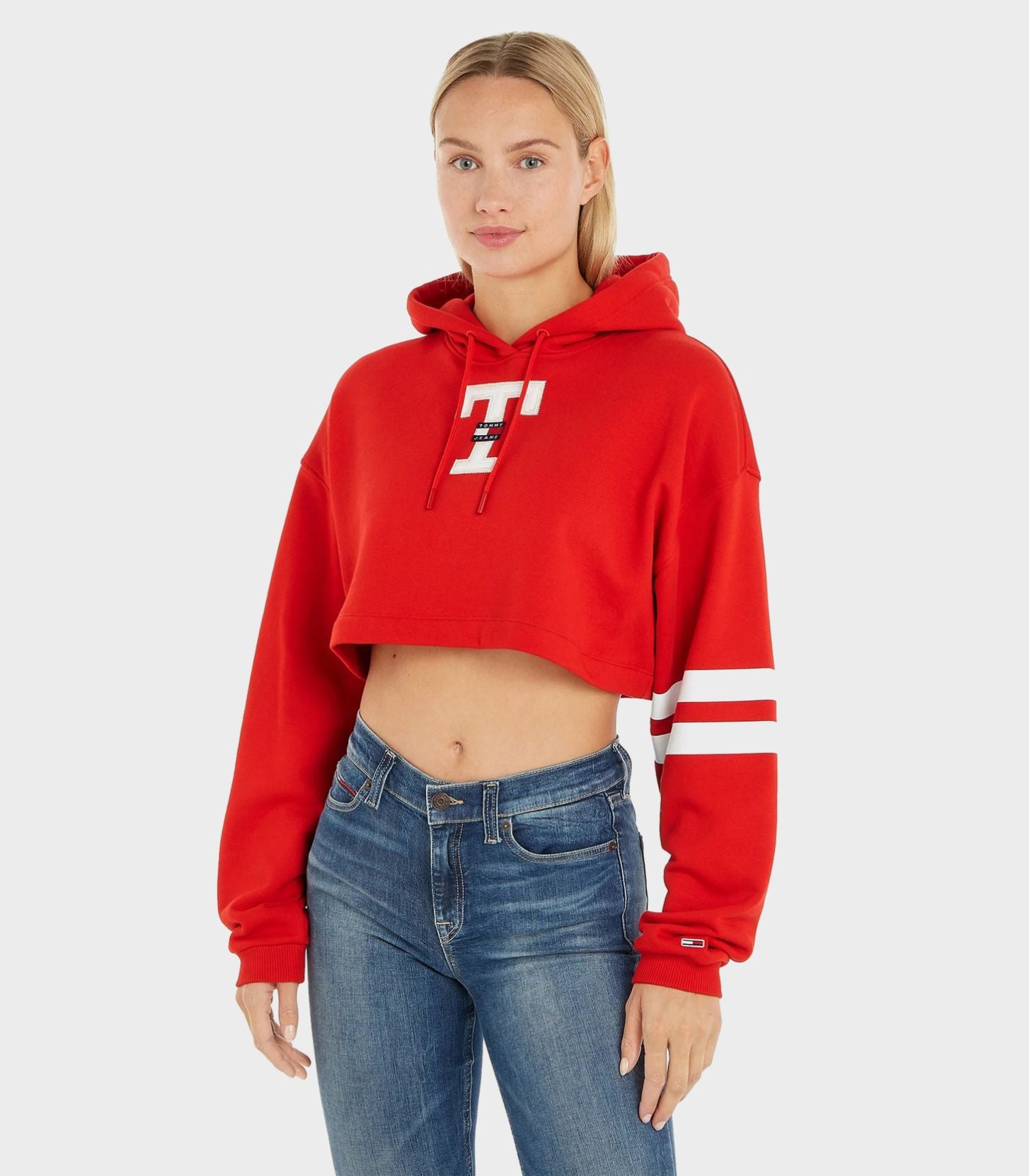 Hooded Sweatshirt Tommy Hilfiger Red Sweatshirt Women's Tommy