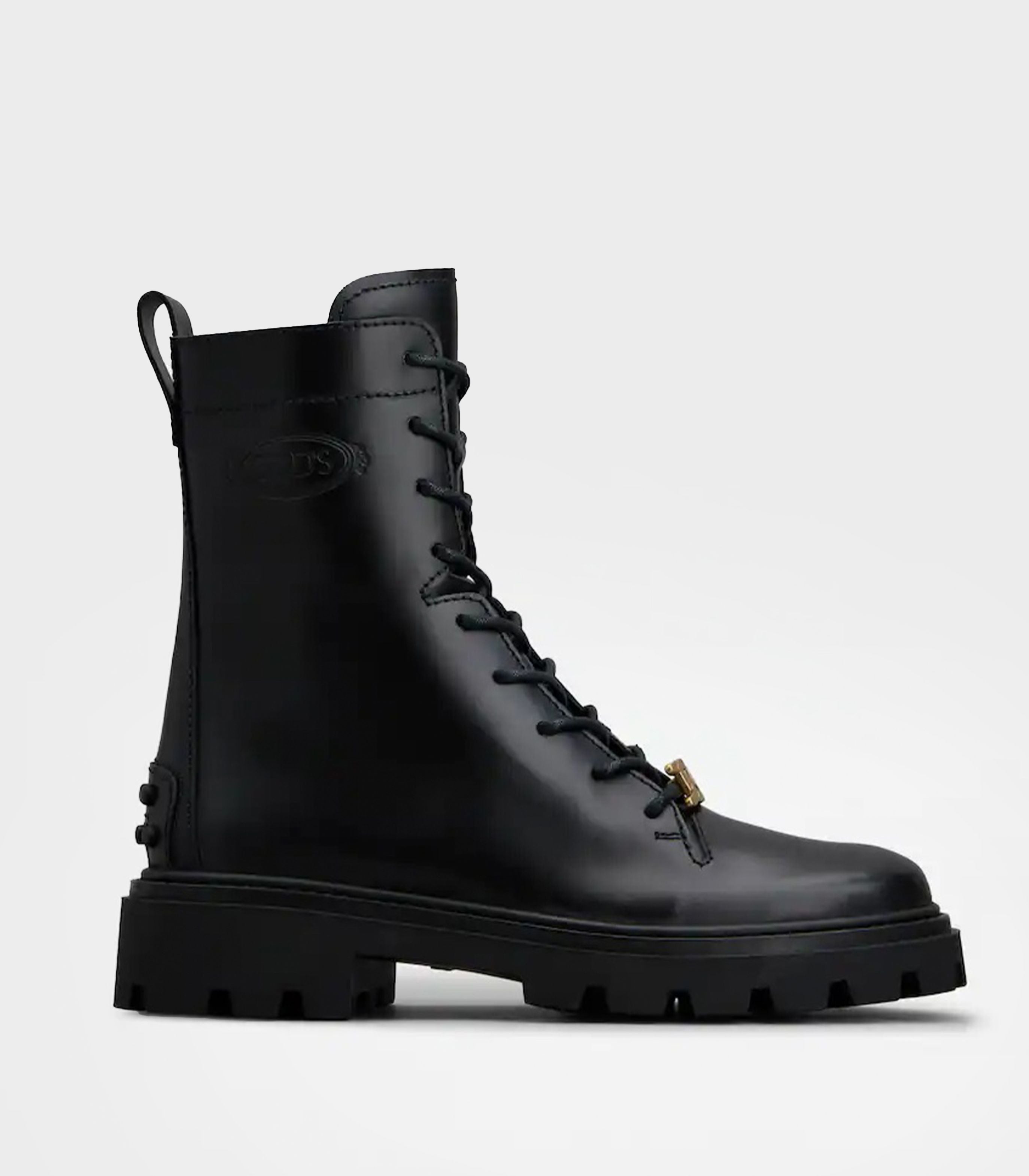 Tods Combat Boots TOD'S Footwear Black Women's Ankle Boot YOOX