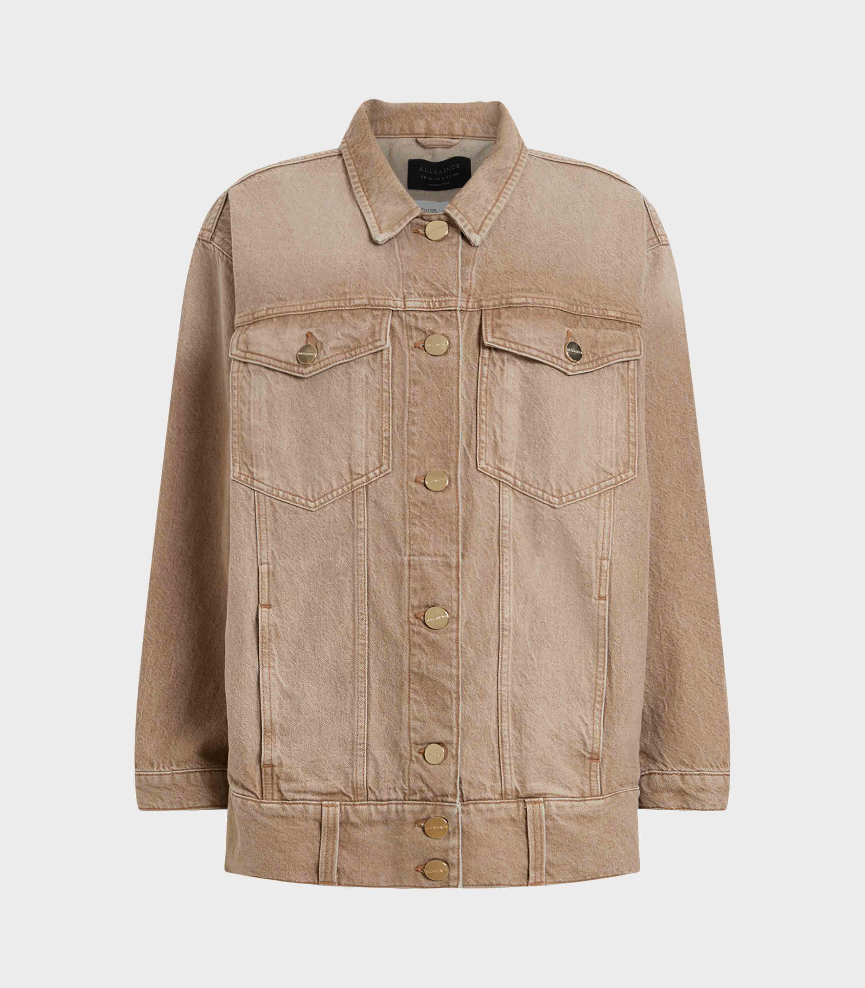 Allsaints- Willow Oversized Denim Trucker Jacket – dstore Egypt