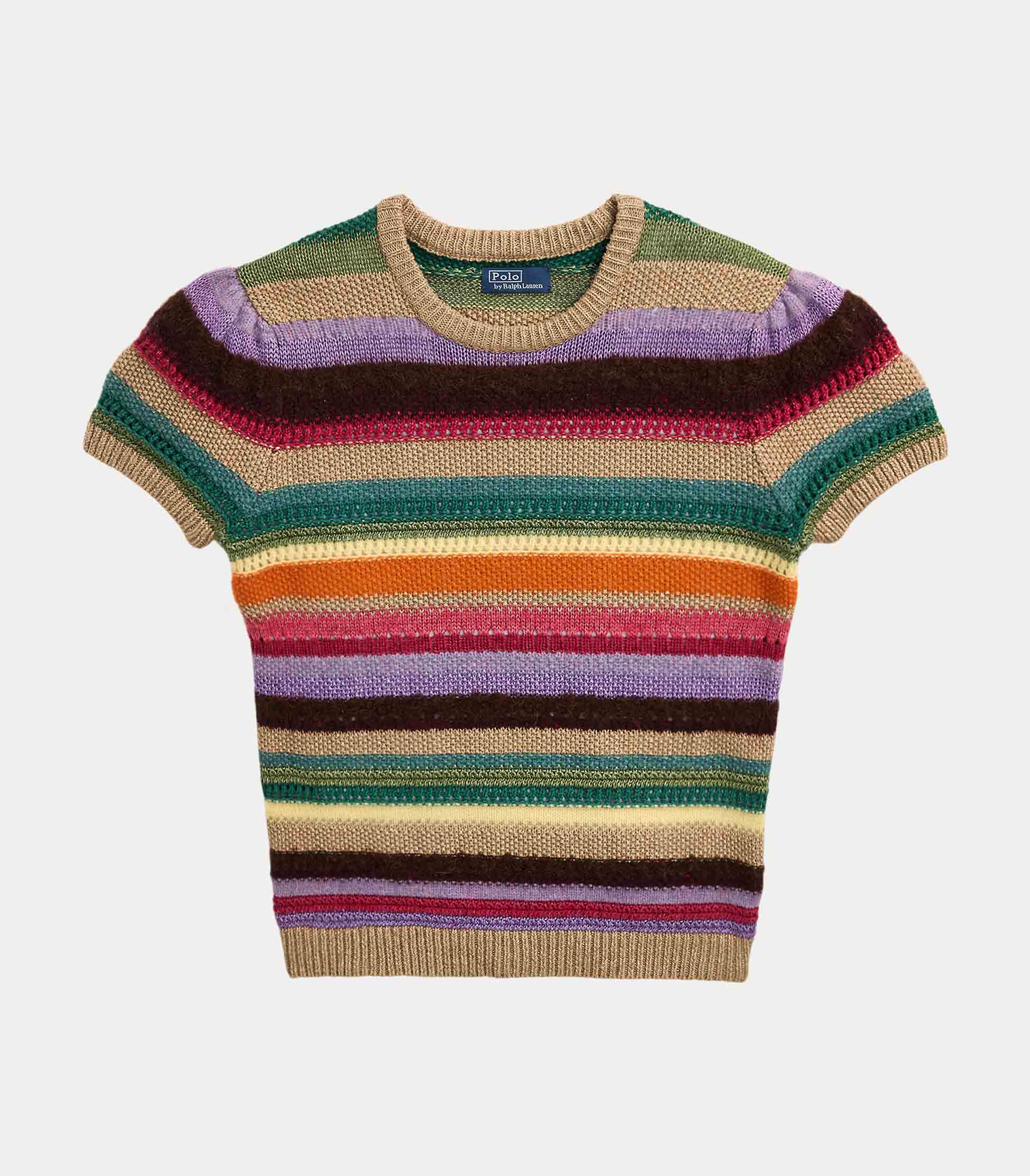 Polo Ralph Lauren Short Sleeve Sweater In Multi Stripe – dstore