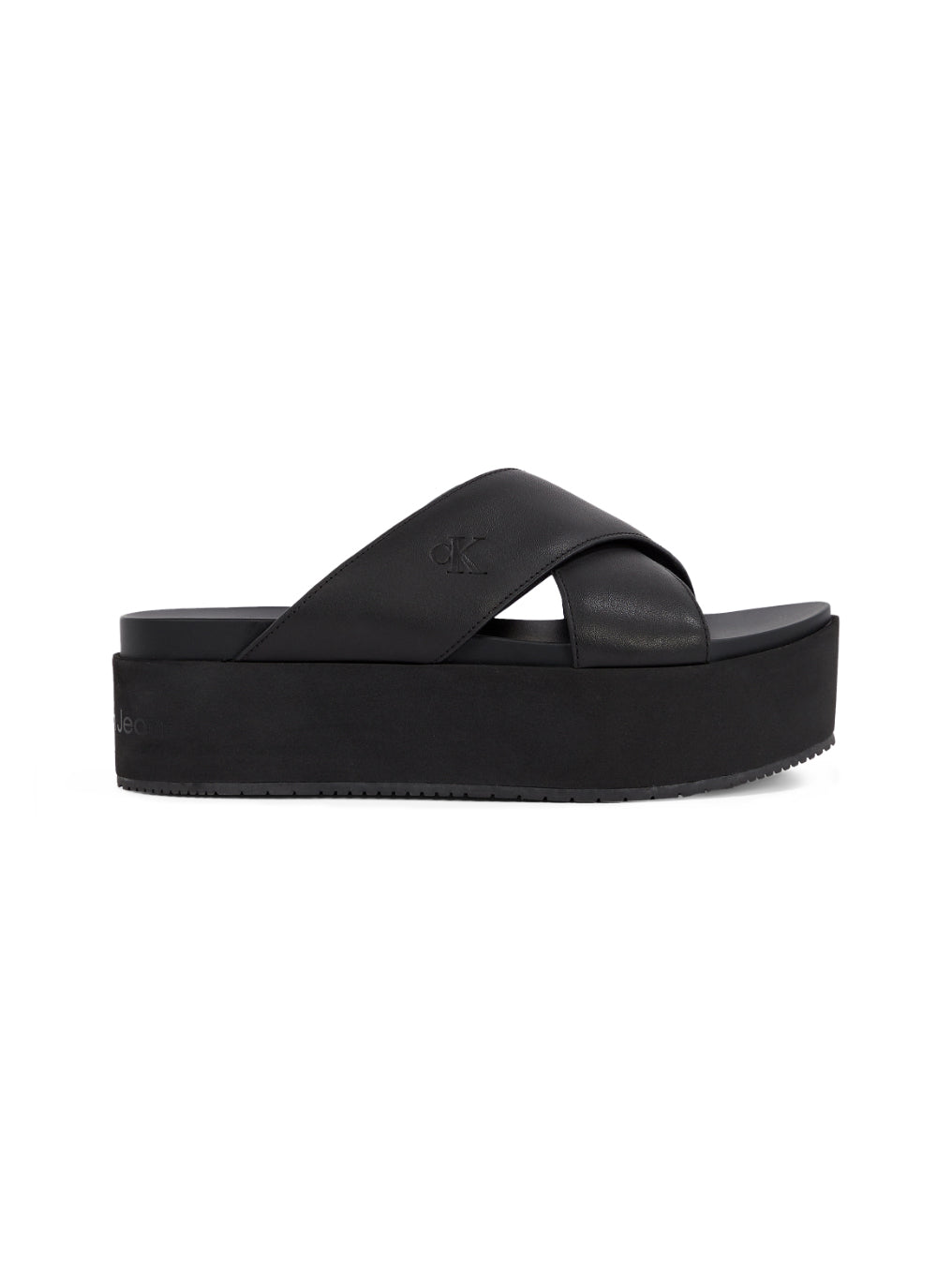Calvin Klein Women's Leather Platform Sandals - Main Image