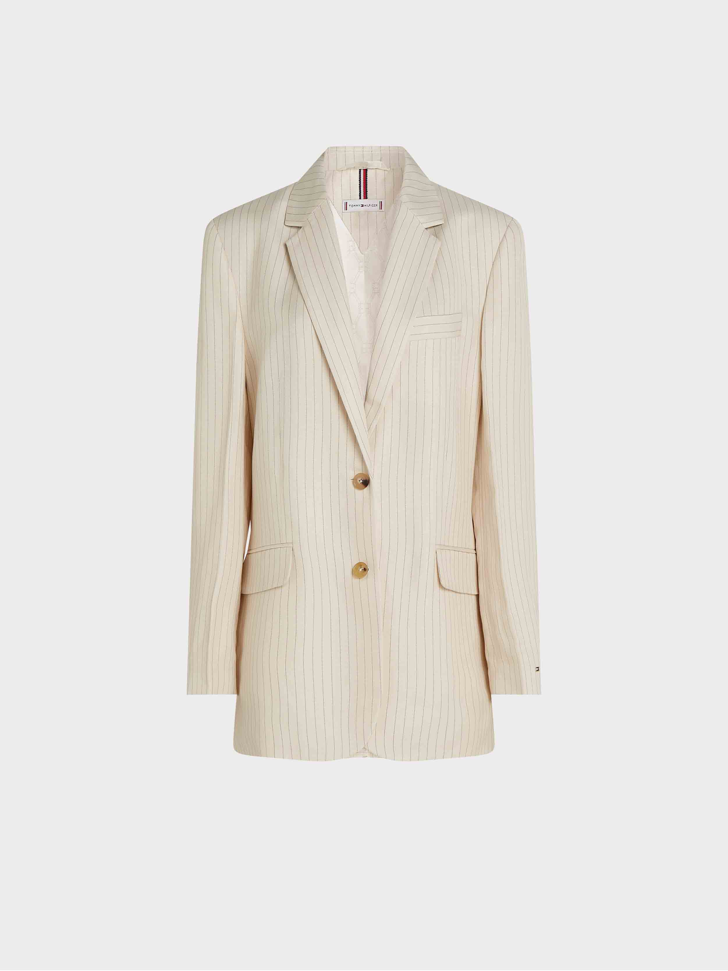 Tommy Hilfiger Women's Pinstripe Relaxed Fit Blazer