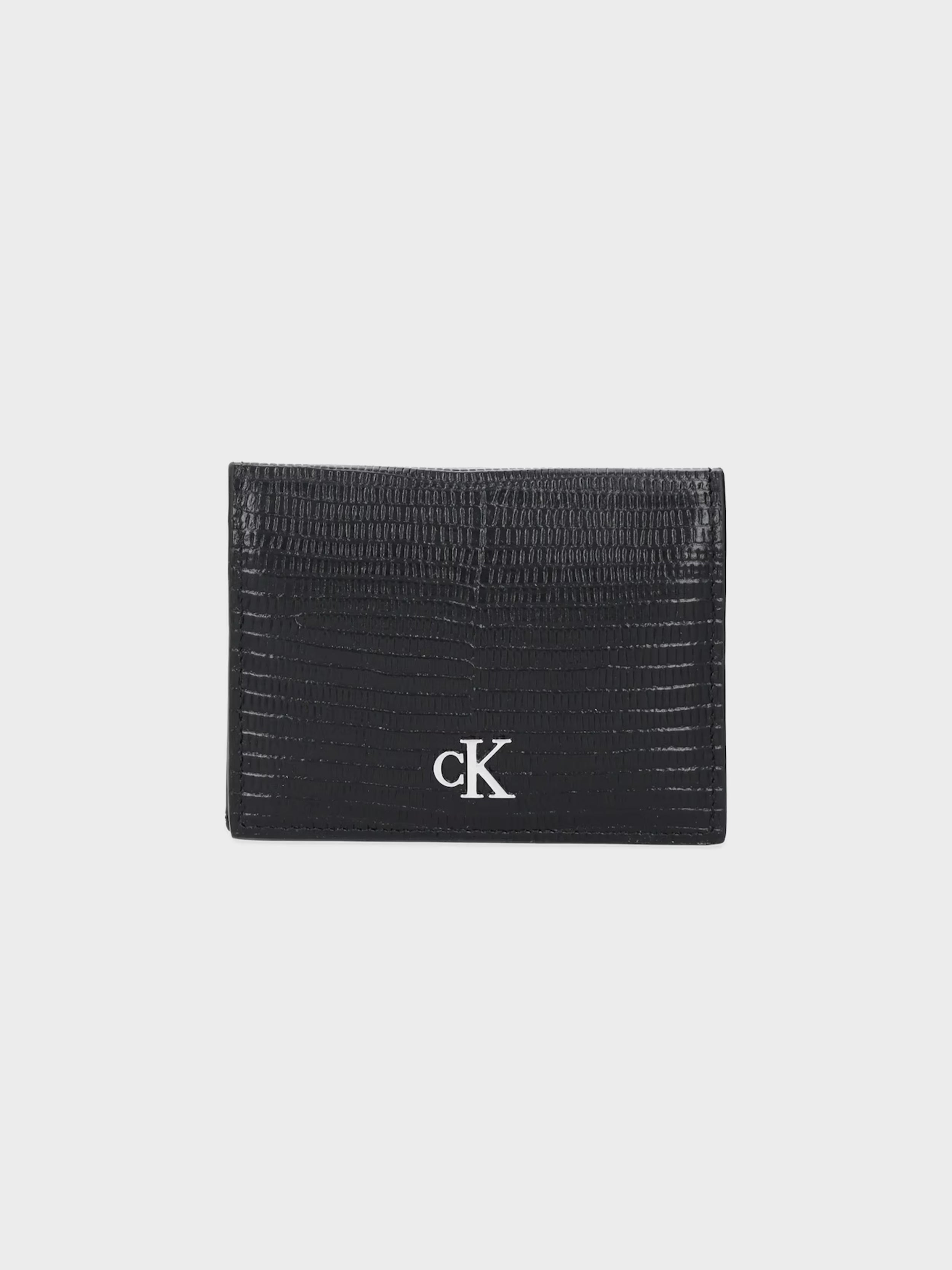 Calvin Klein Women's Lizard Embossed Lthr 6cc Flap