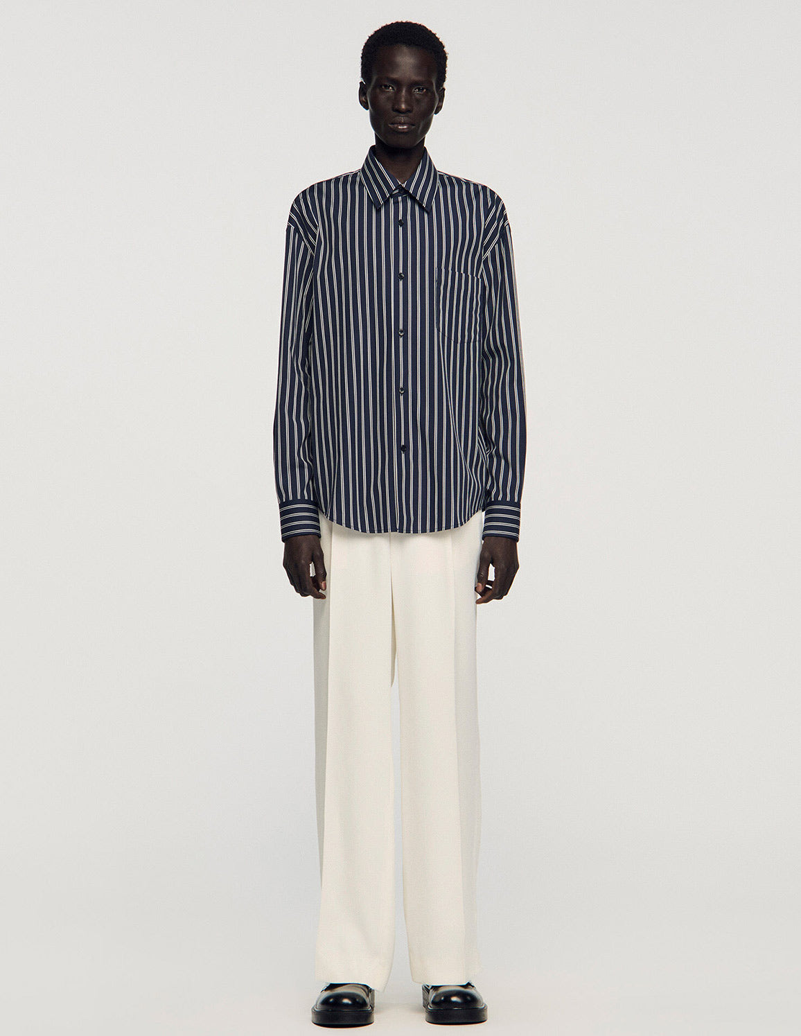Navy \ White stripe