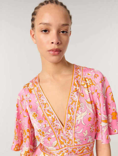 orange/pink