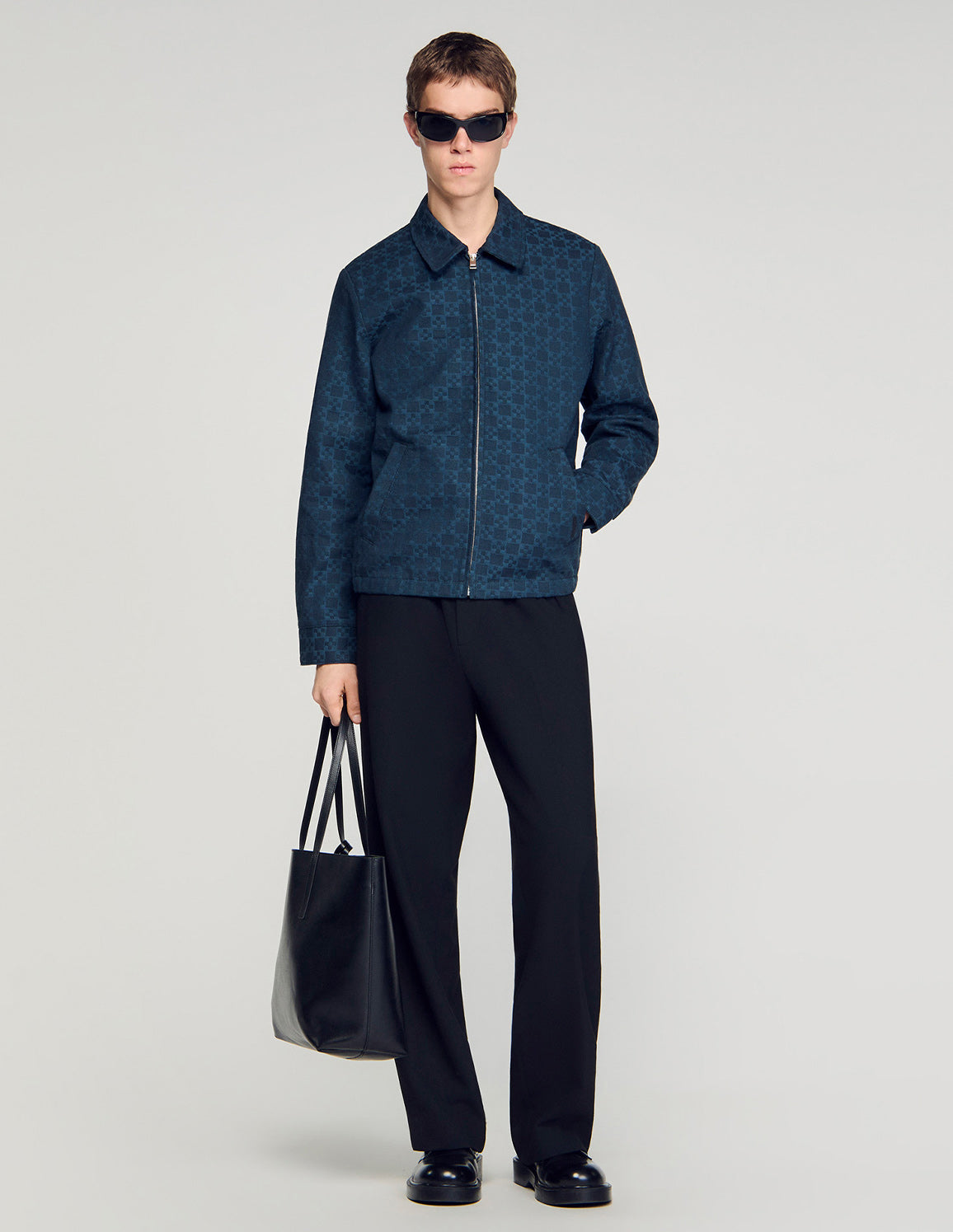 Square D Jacket SANDRO - Men's Square Cross Denim Jacket – dstore Egypt