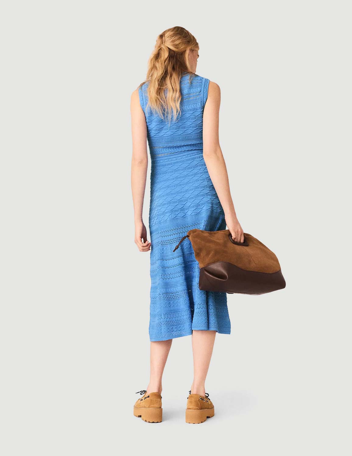 Maje - Women's Pointelle Knit Maxi Dress  dstore Egypt