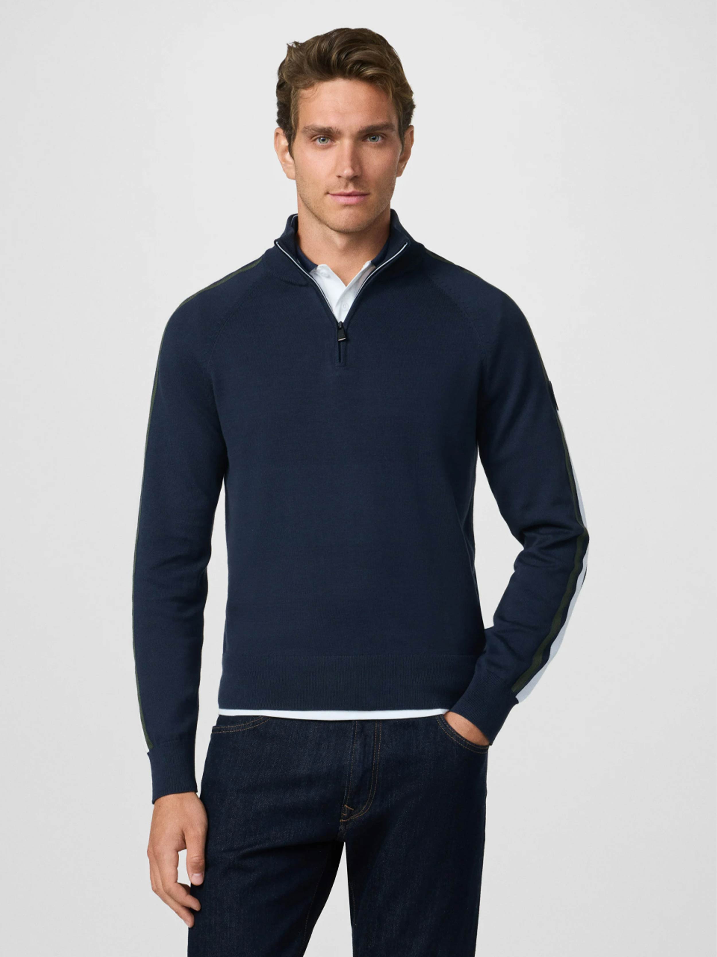 Hackett London - Men's Racing Knit Quarter Zip Jumper – dstore Egypt