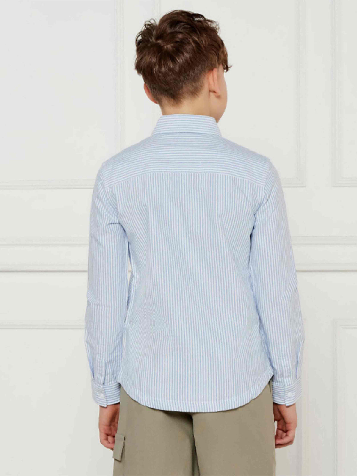 Light blue/White stripe