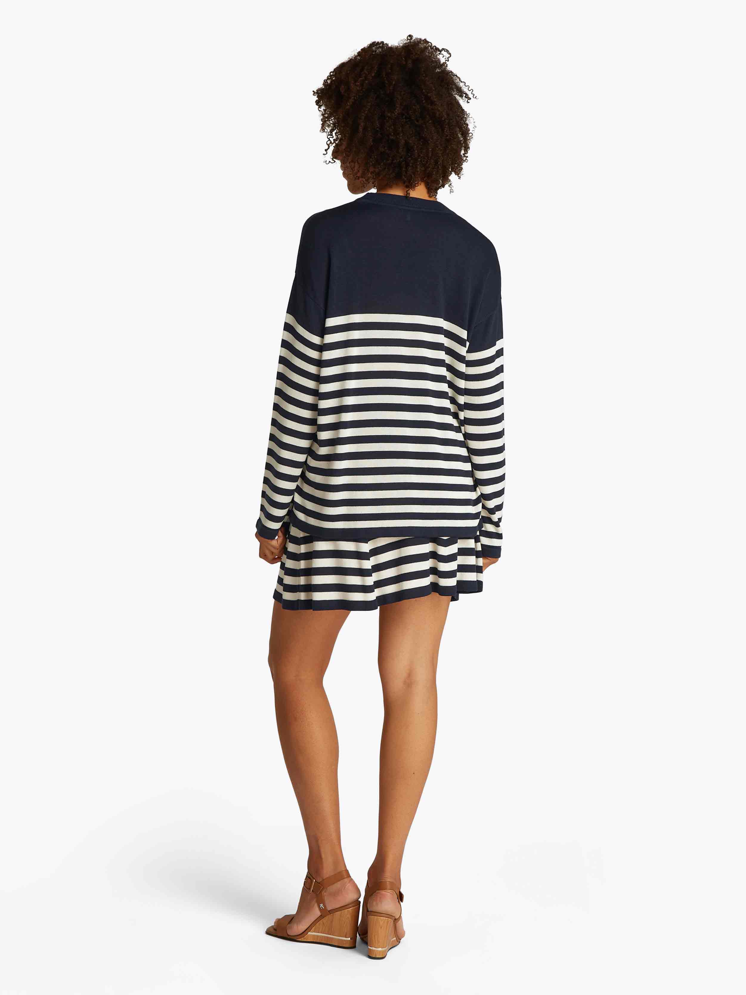 Ecru/Navy Blue