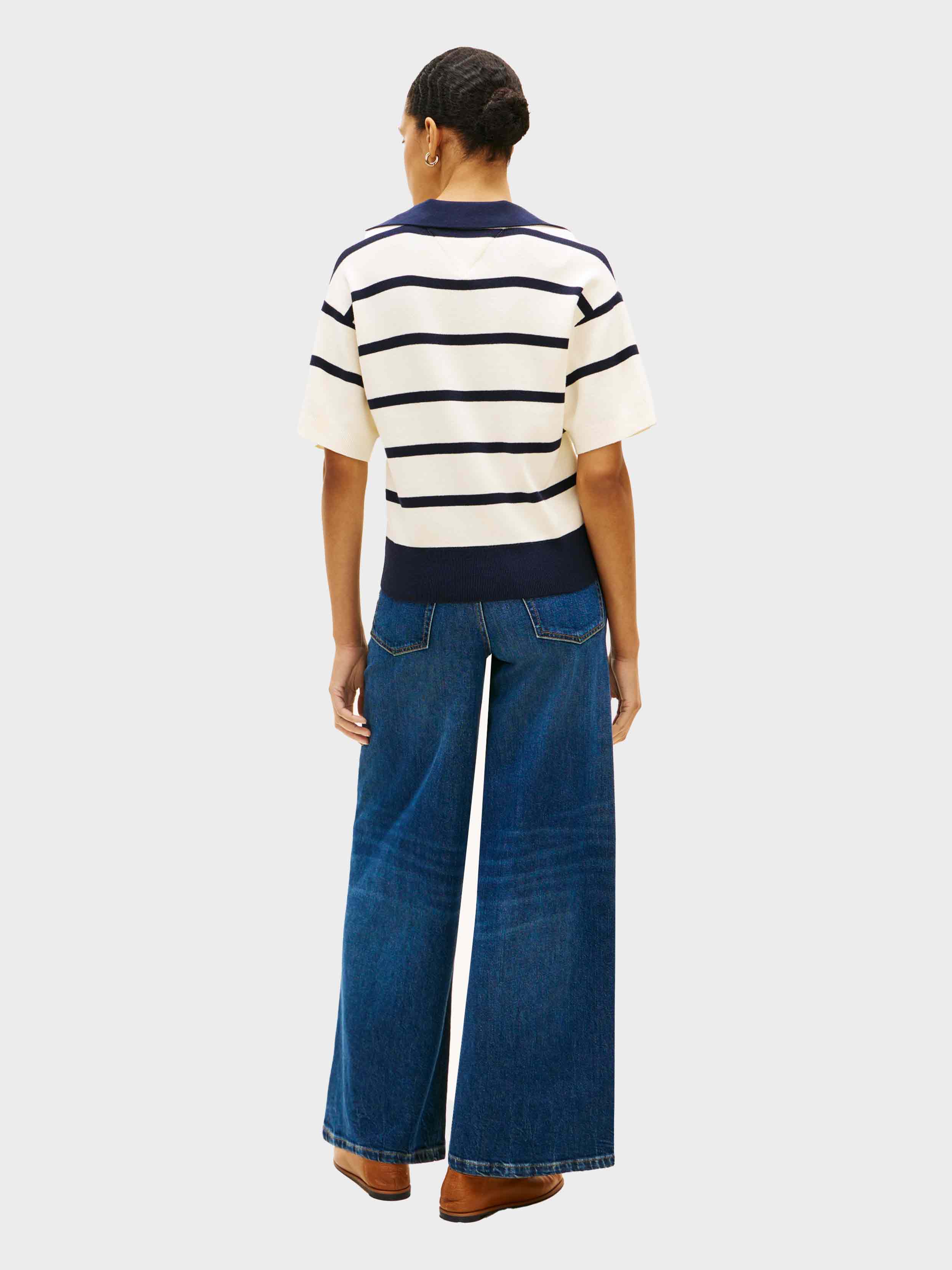 Navy/White stripe