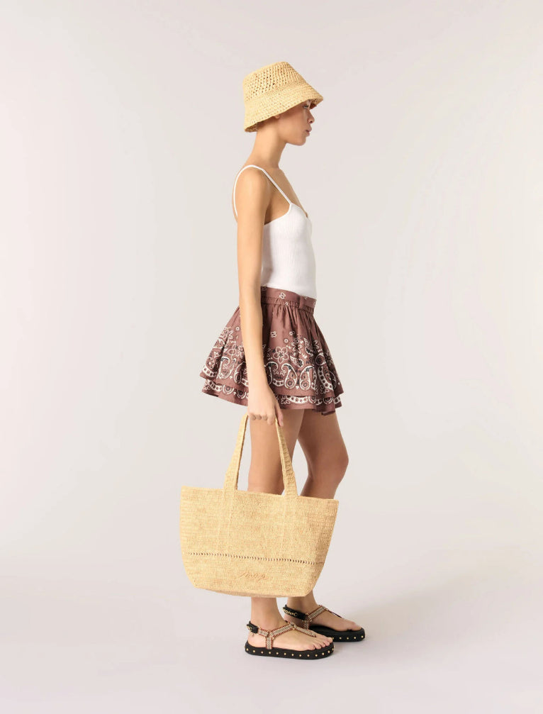 Brown bandana print