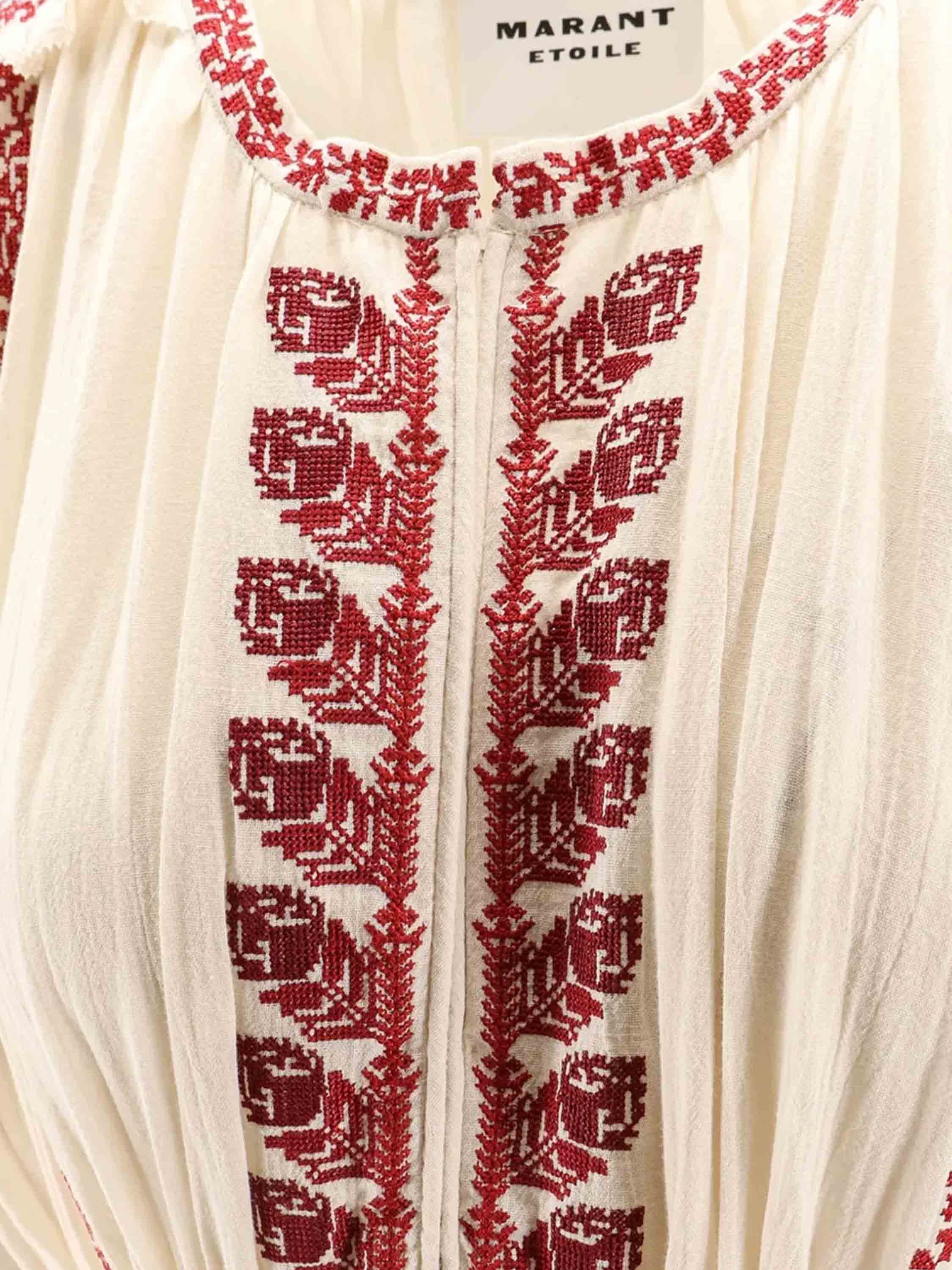 Beige/Red