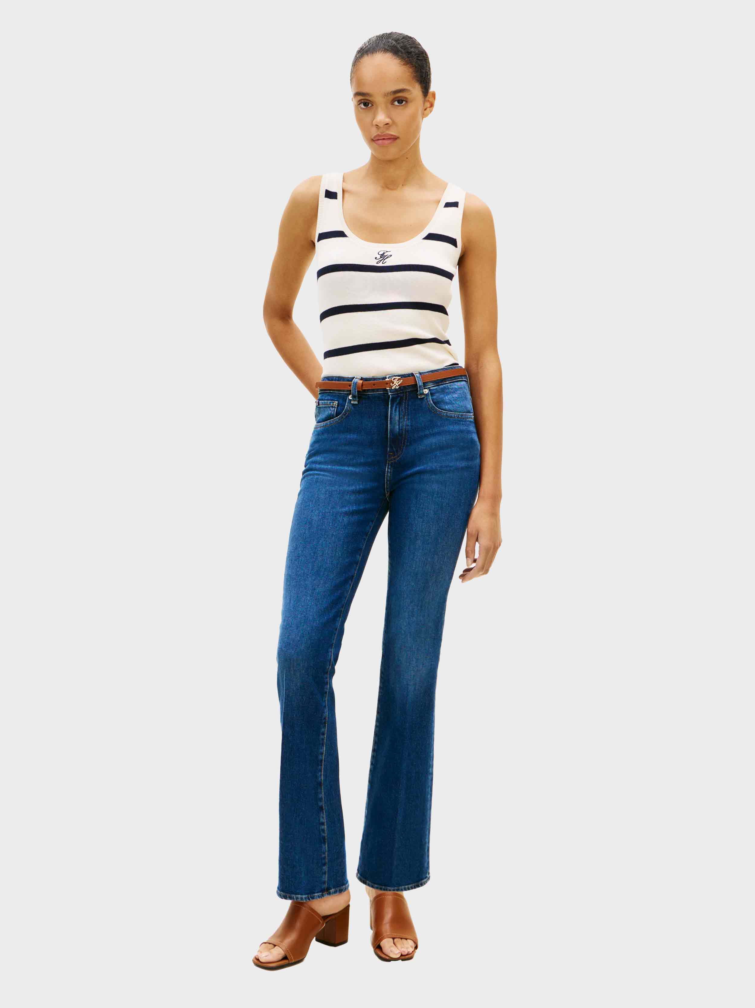Navy/White Stripe
