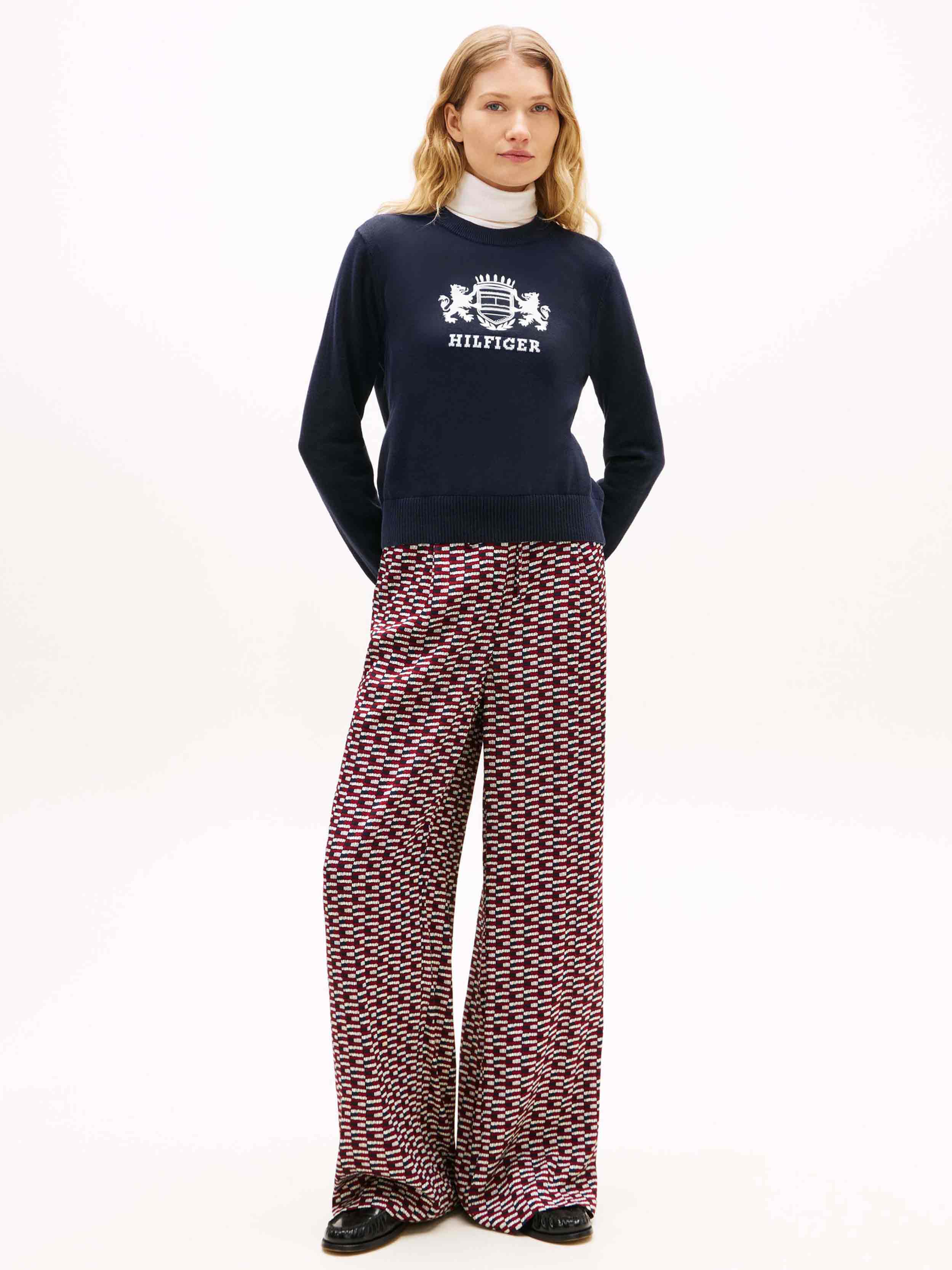 Logo Print Navy