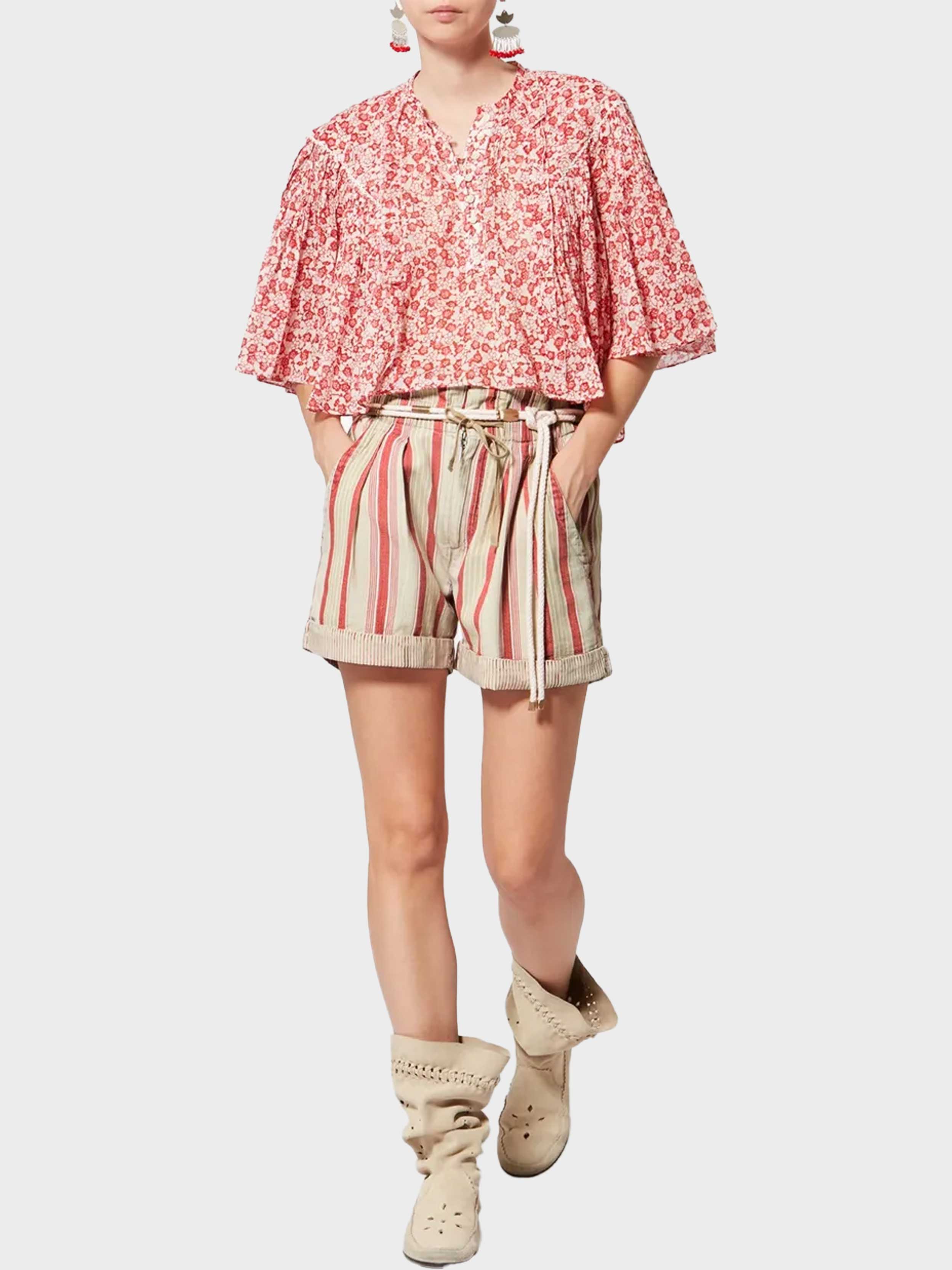 Beige/Red