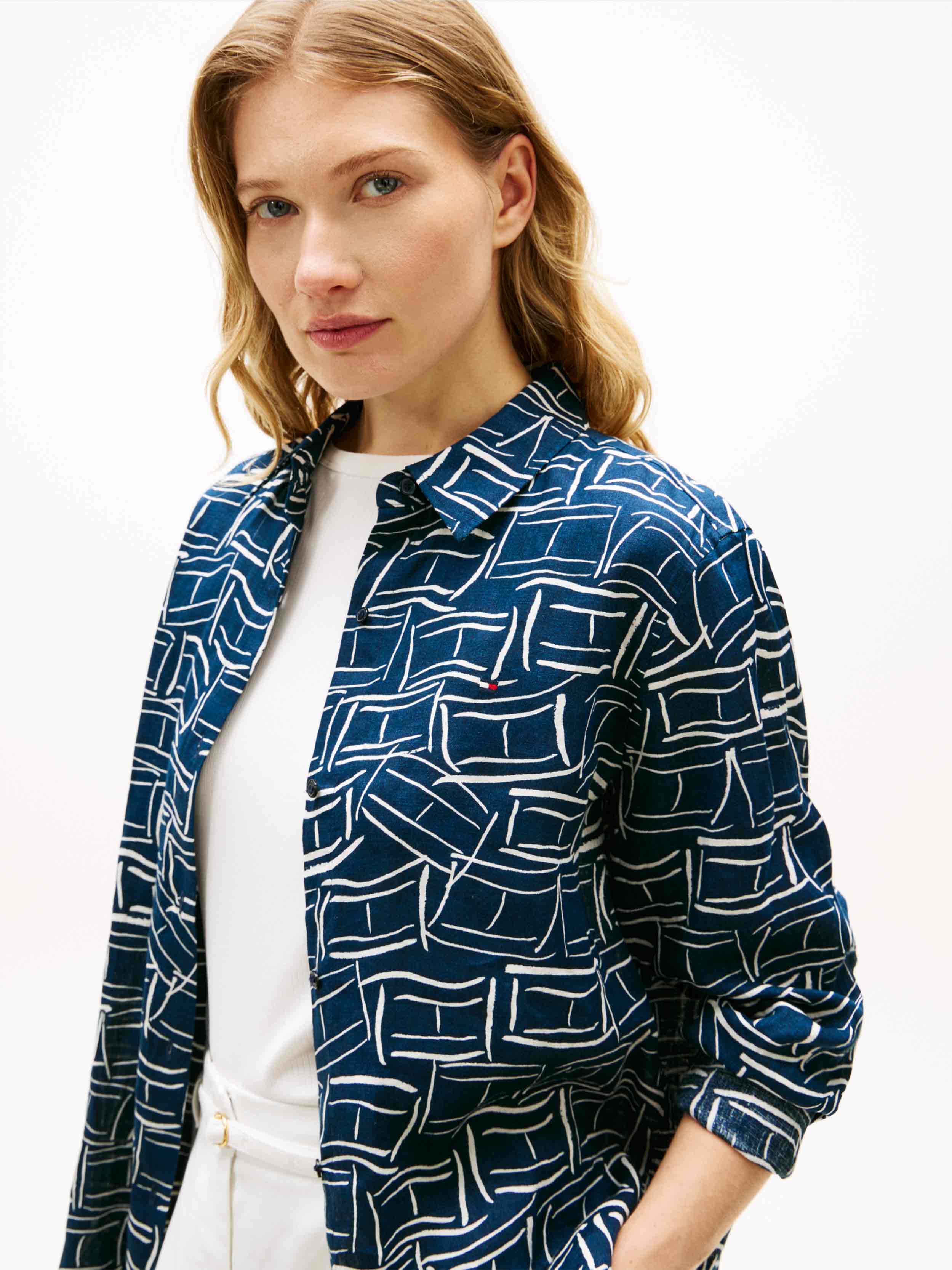 Flag Feathers Dark Night Navy