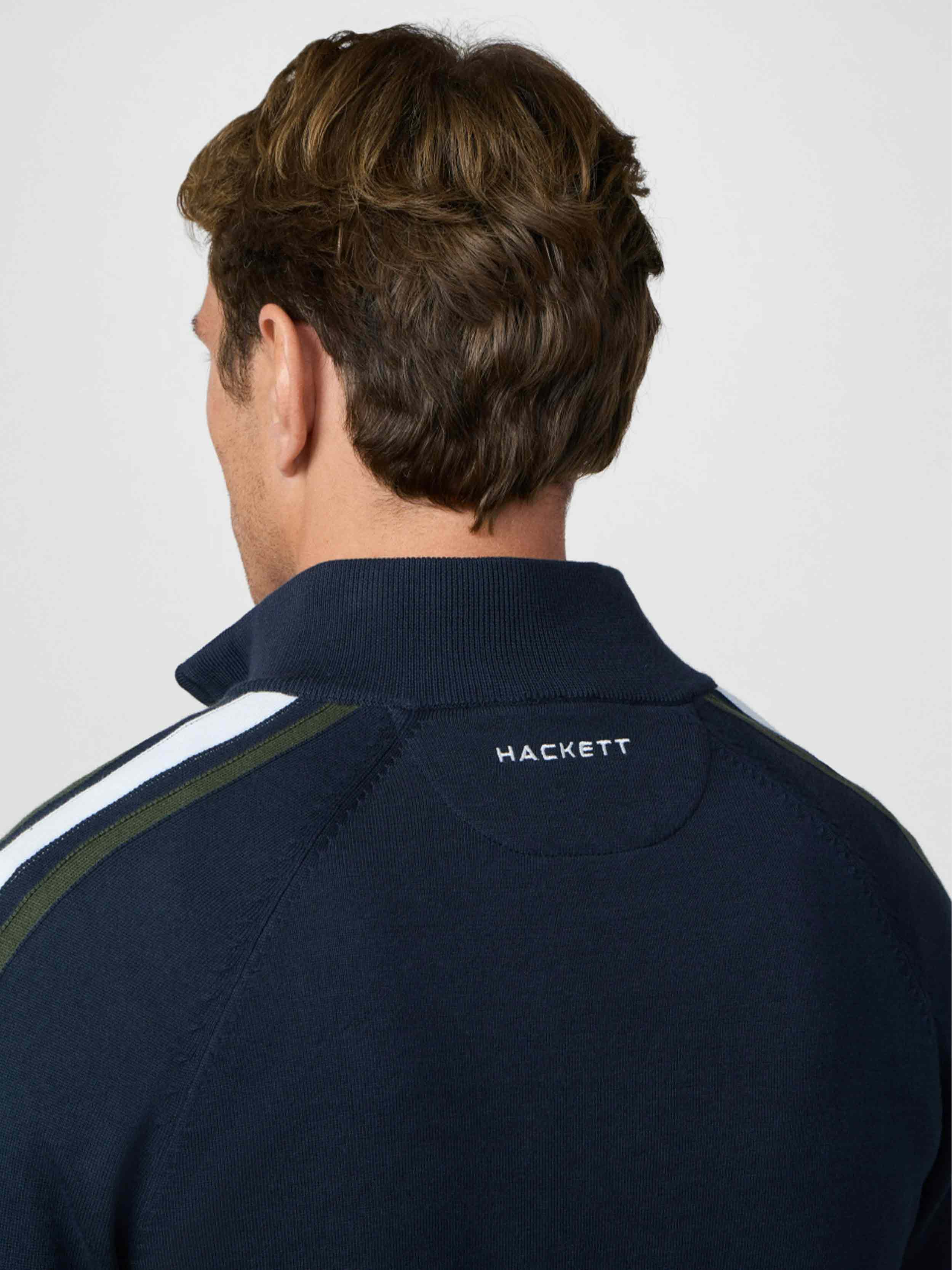 Hackett London - Men's Racing Knit Quarter Zip Jumper – dstore Egypt