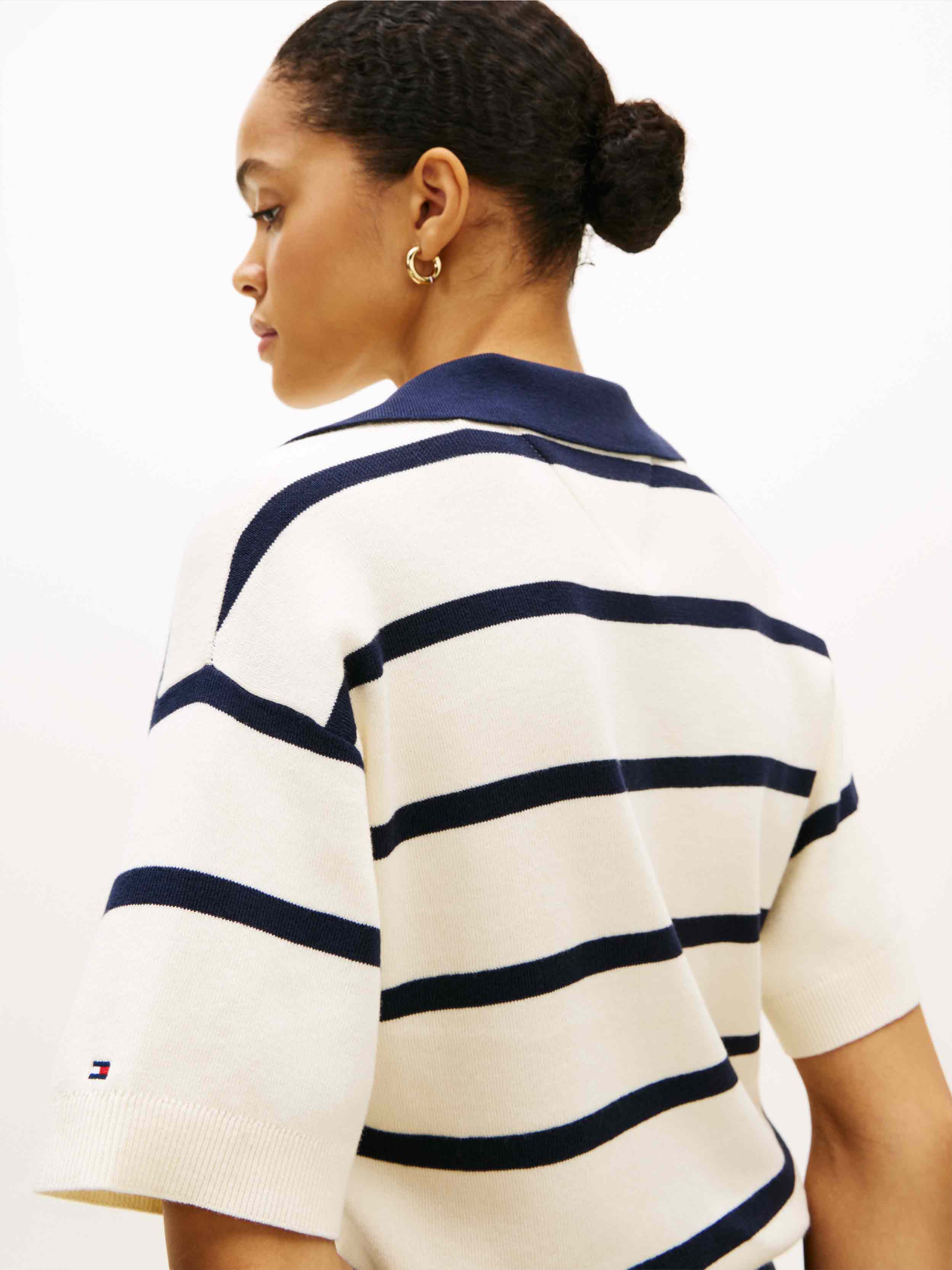 Navy/White stripe