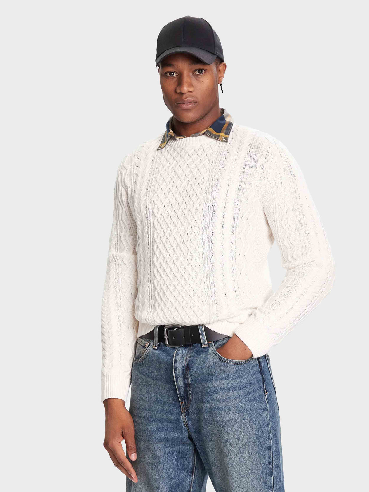 Geans Tommy Hilfiger Geans - Men's Braided Pullover – dstore Egypt