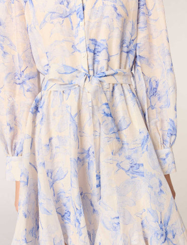 BLUE/Ecru