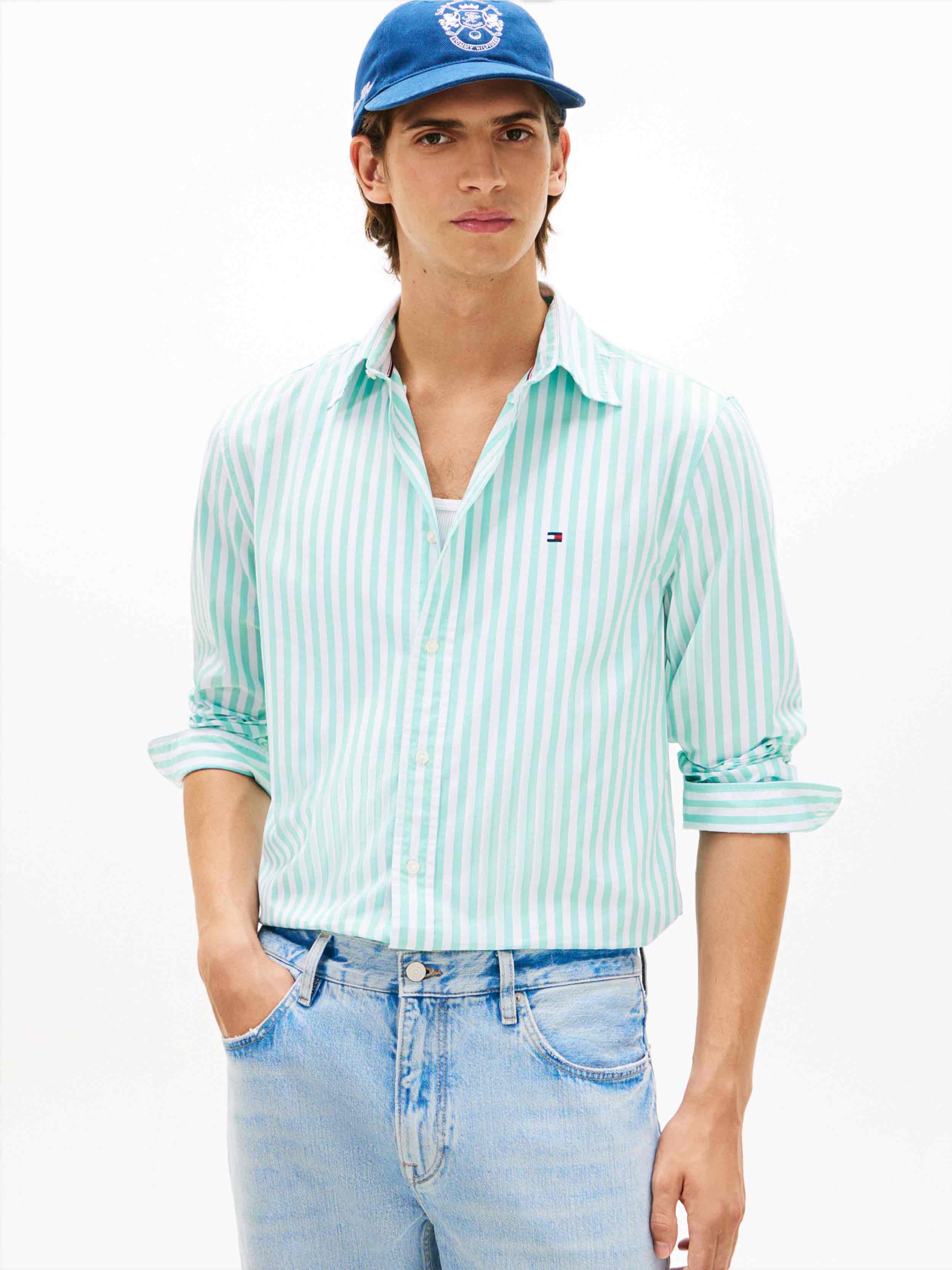 Green \ White Stripe