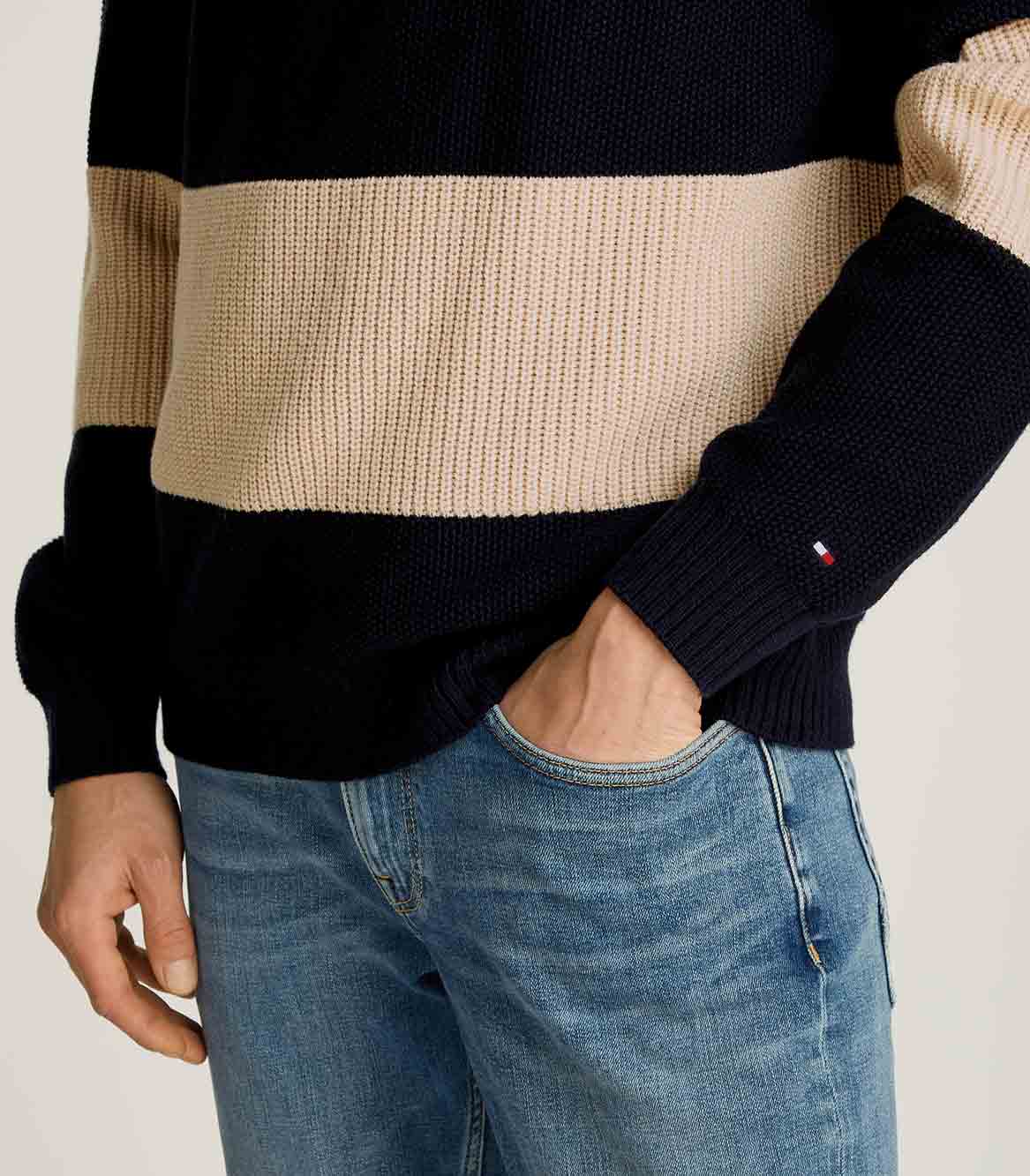 Navy/beige