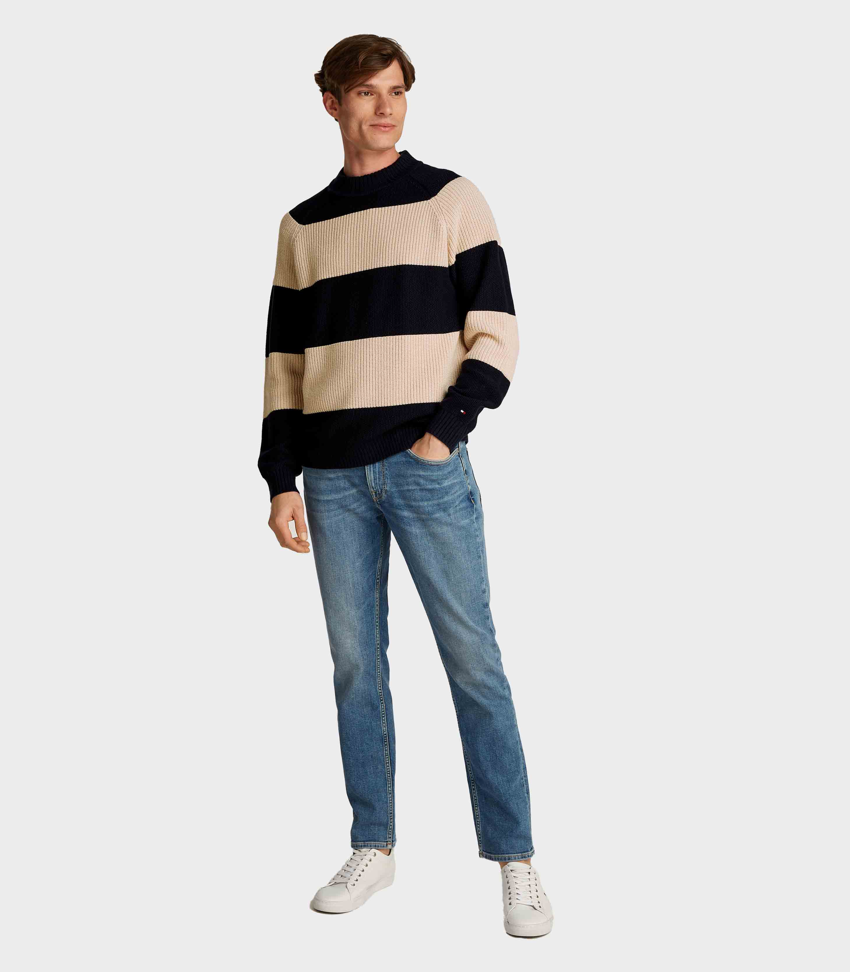 Navy/beige