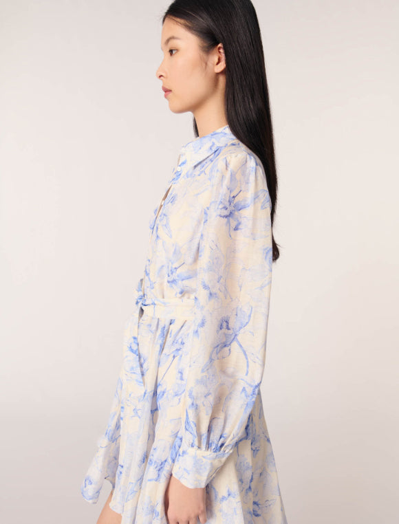 BLUE/Ecru