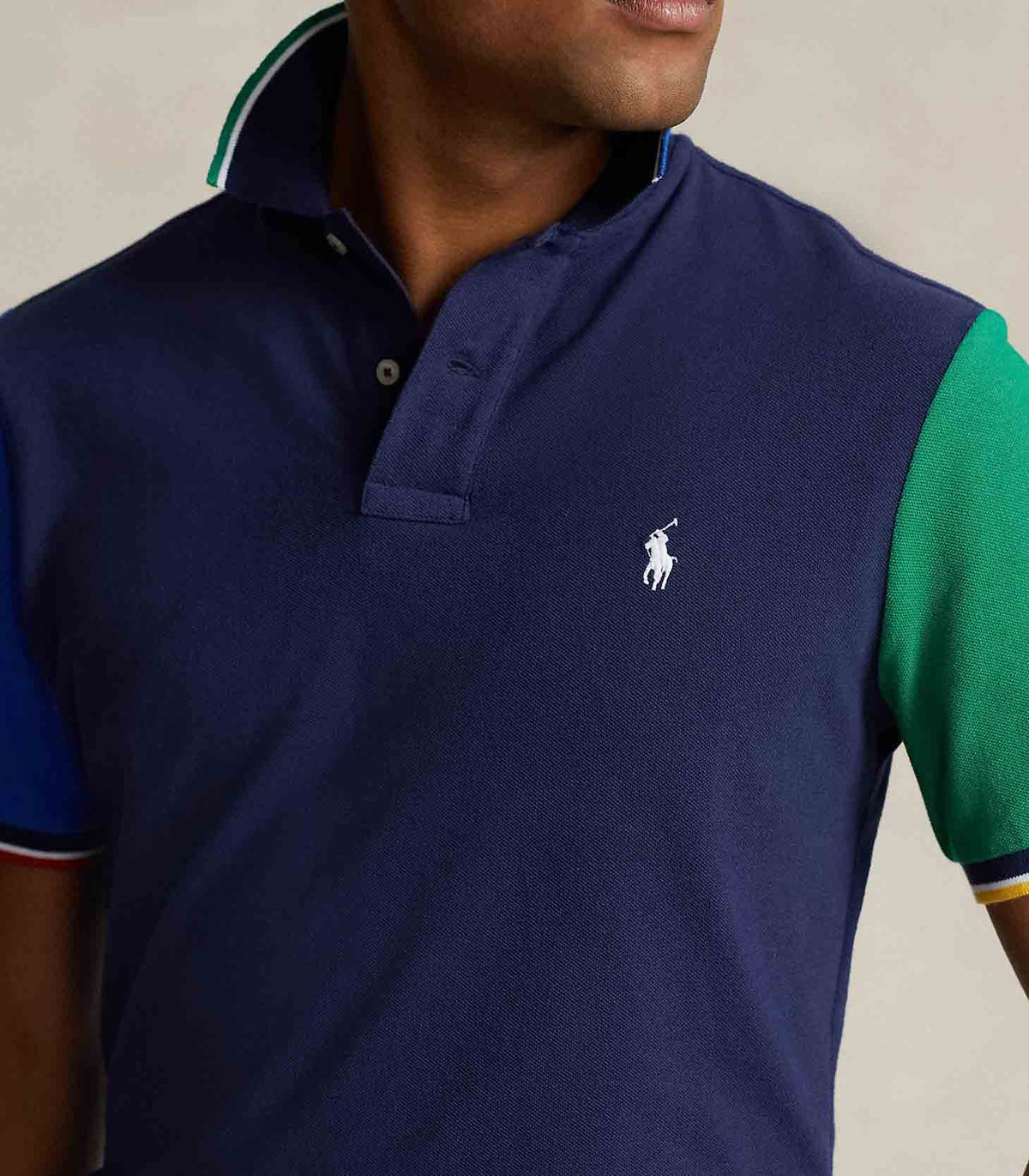 Ralph Block Polo Ralph Lauren - Color Block Mesh Short Sleeve Mesh Polo Shirt ...