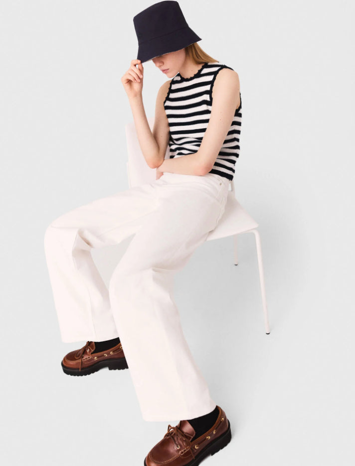 White / Navy