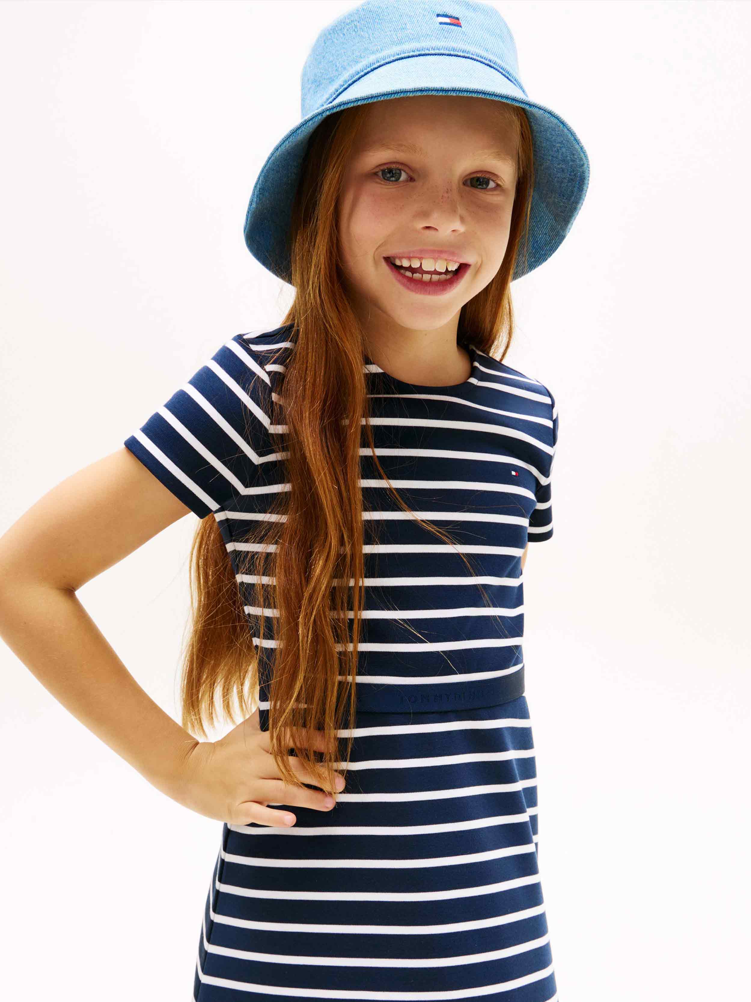 White/Navy stripe