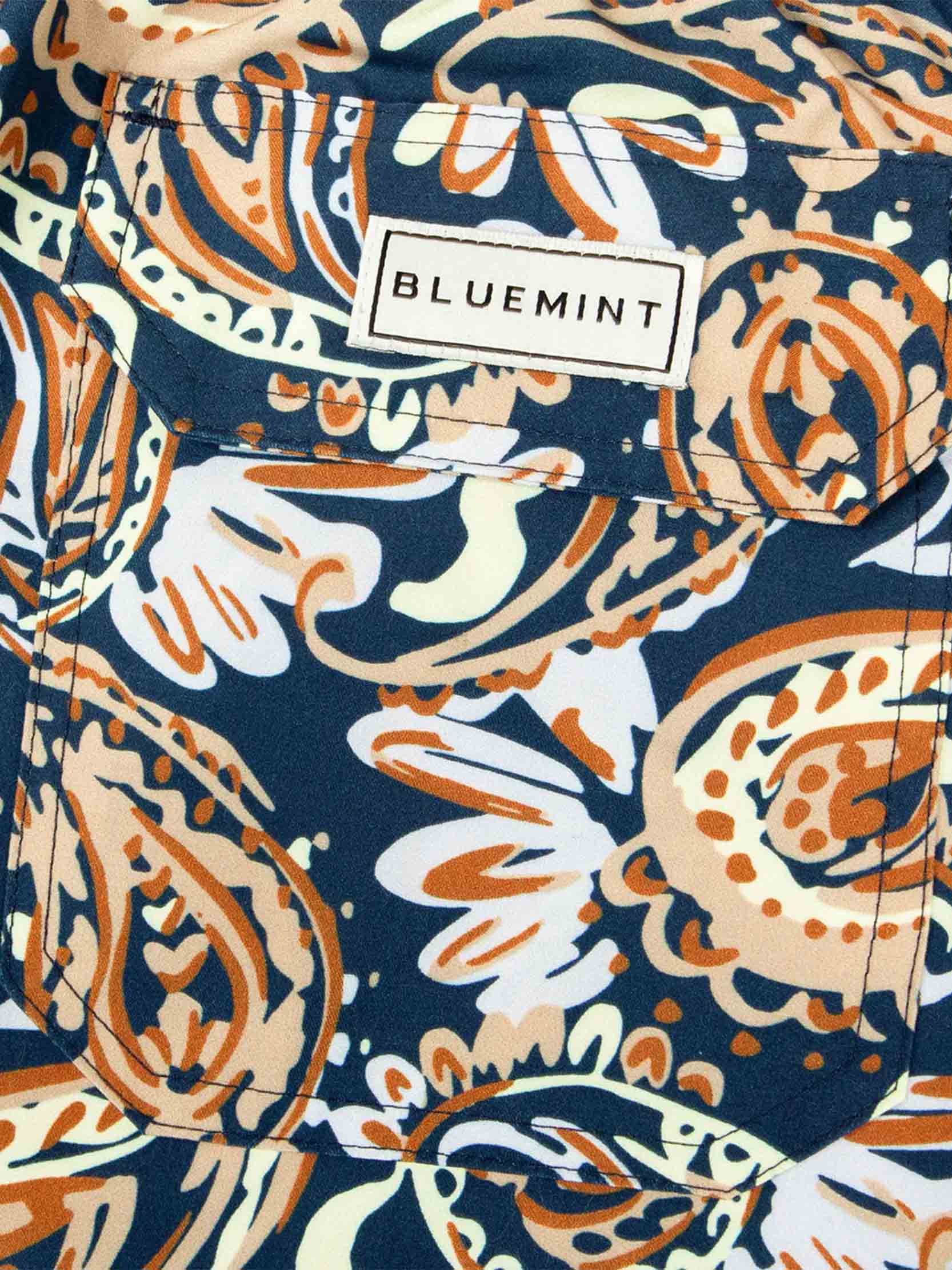 Logo Print Navy