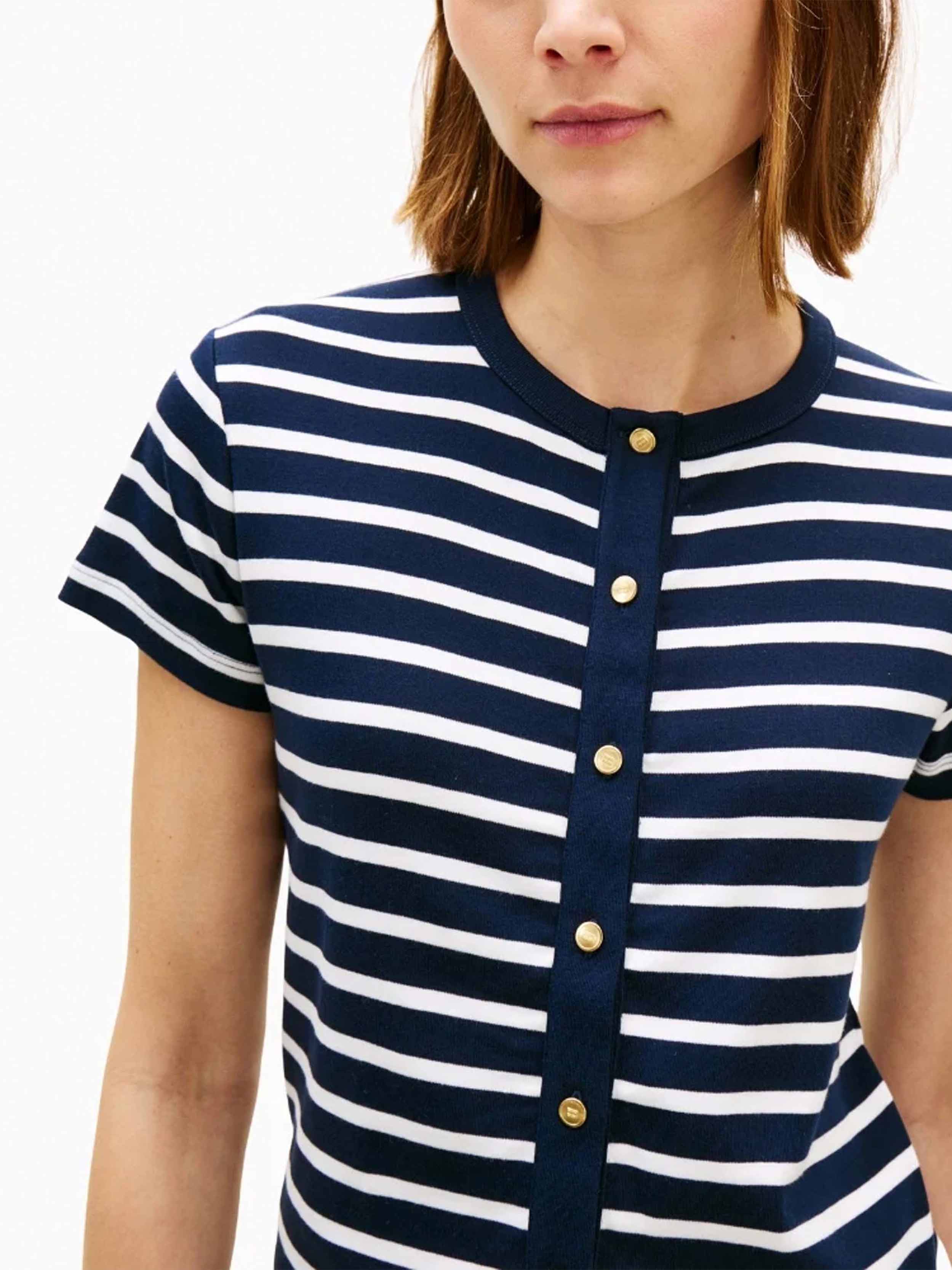 Breton Stripe Dark Night / Ecru