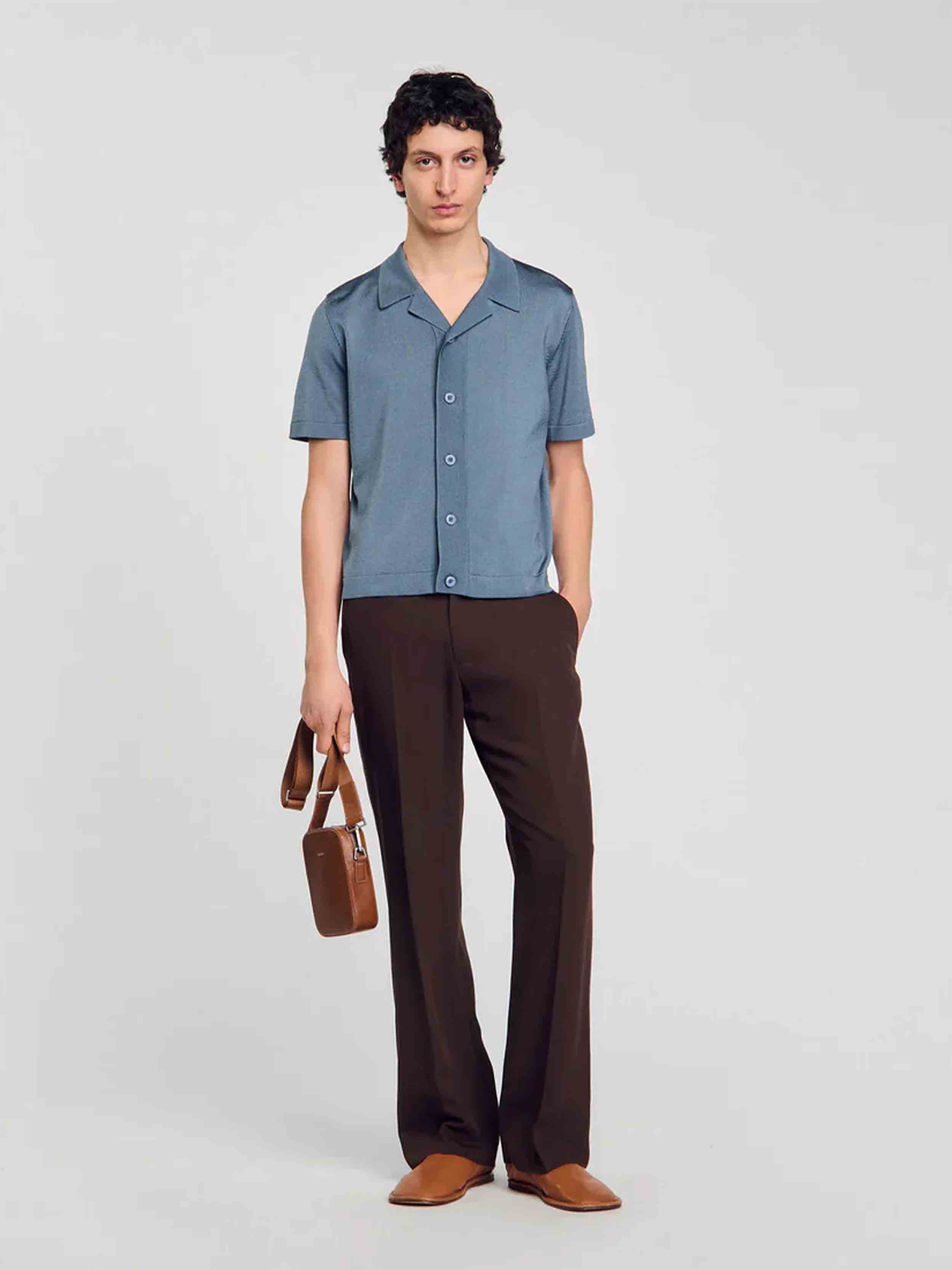 Dark chambray
