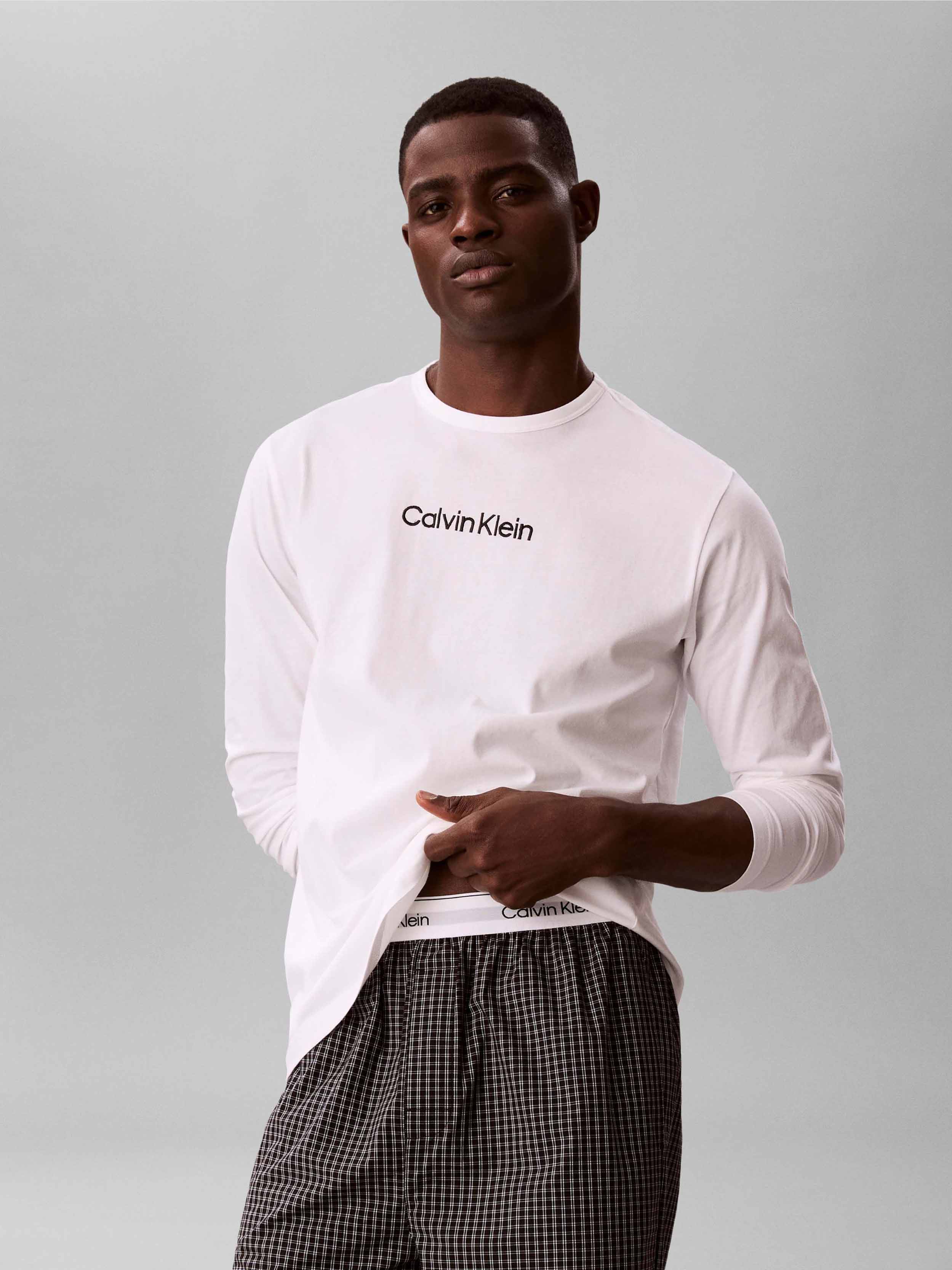 Classic White TOP / SUMMIT PLAID BL