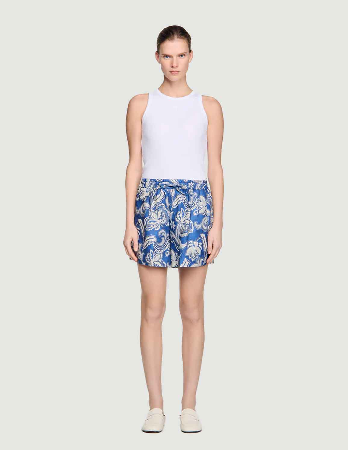 Blue / Ecru