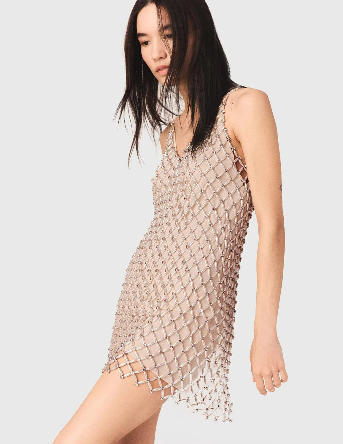 Maje - Women's Short Beaded Dress With Lining dstore Egypt Maje - Women's Short Beaded Dress With Lining dstore Egypt