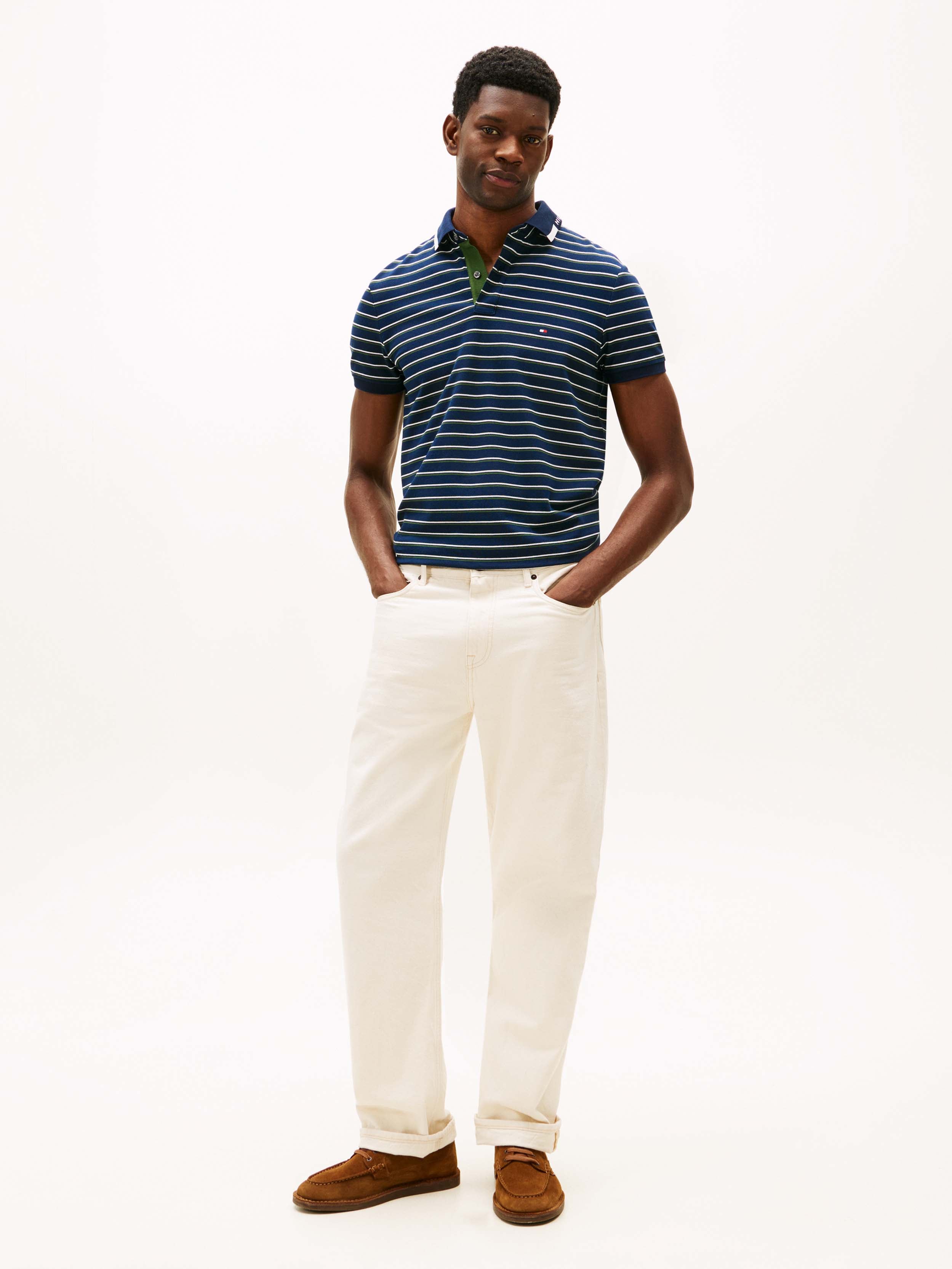 Navy \ White stripe