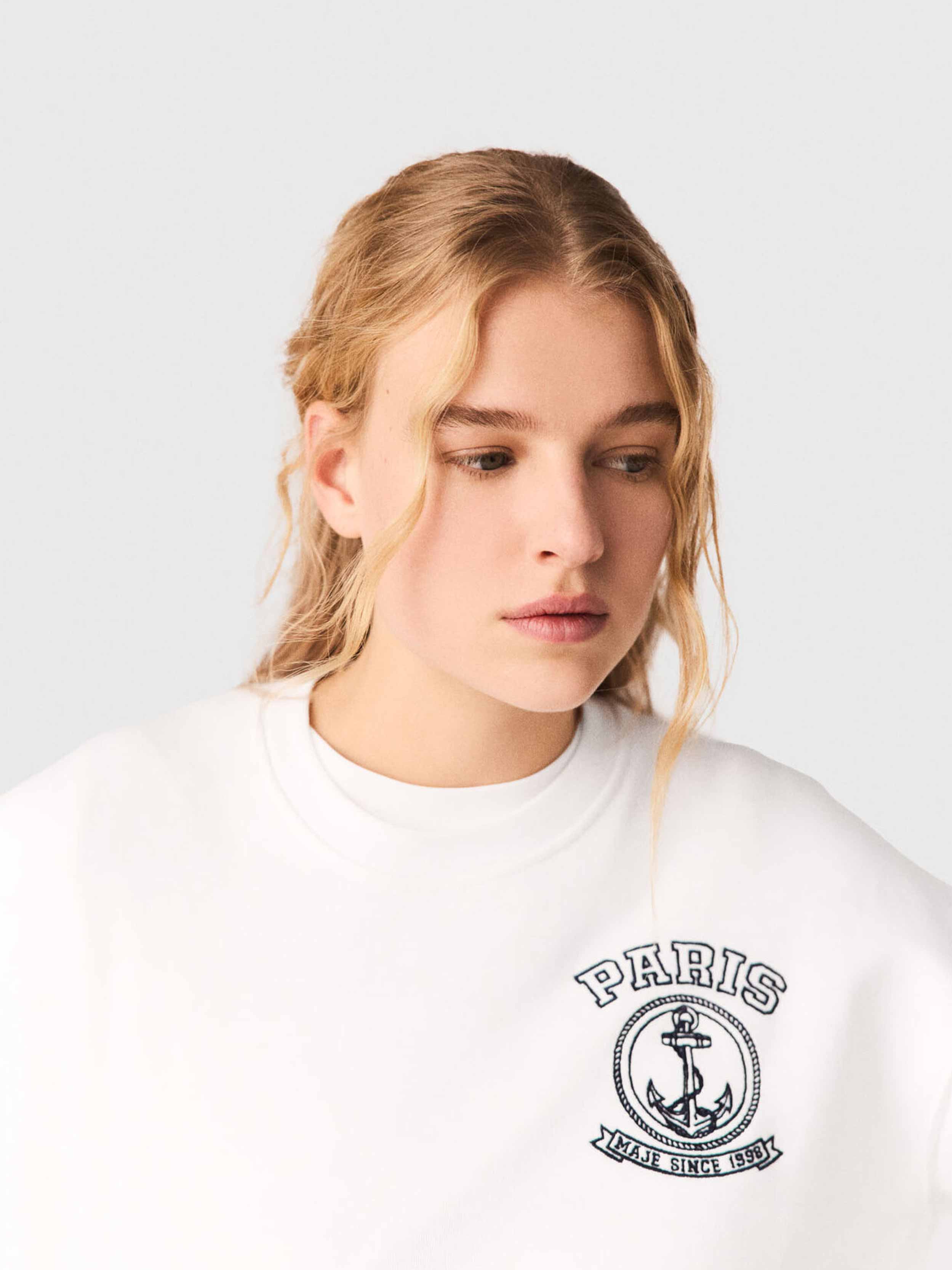 Maje Women s Sailor Print Sweatshirt Dstore Egypt maje-women-s-sailor-print-sweatshirt-dstore-egypt
