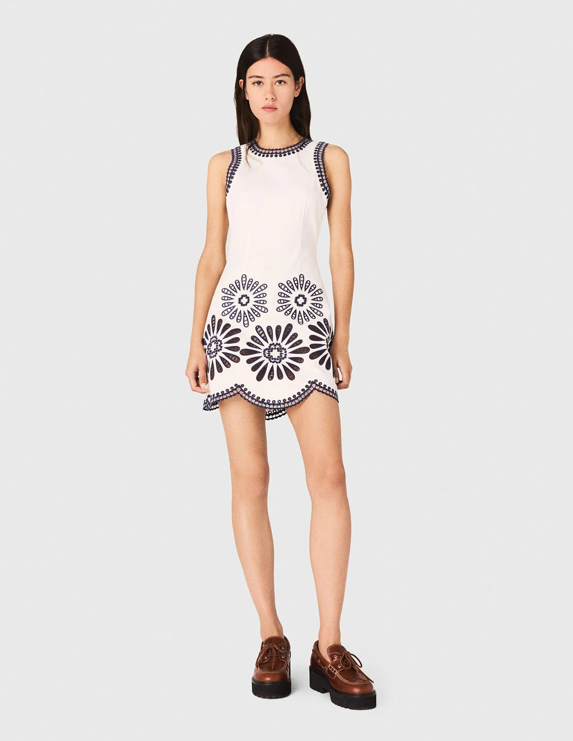 White / Navy