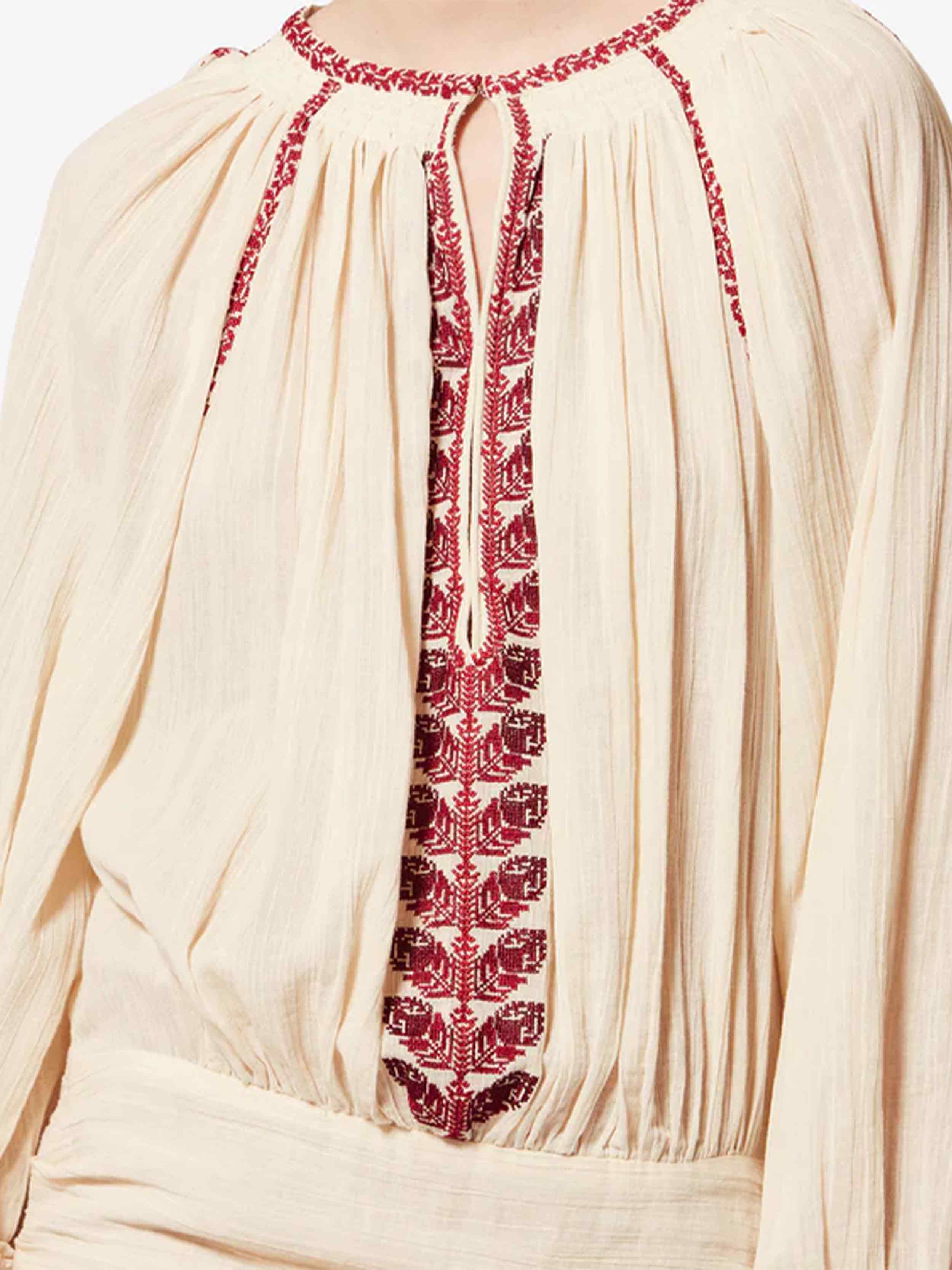 Beige/Red