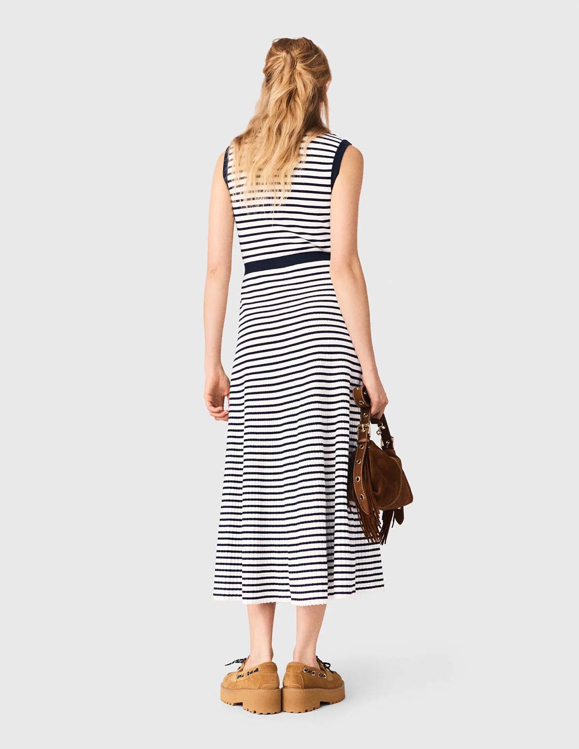 Ecru/Navy Blue