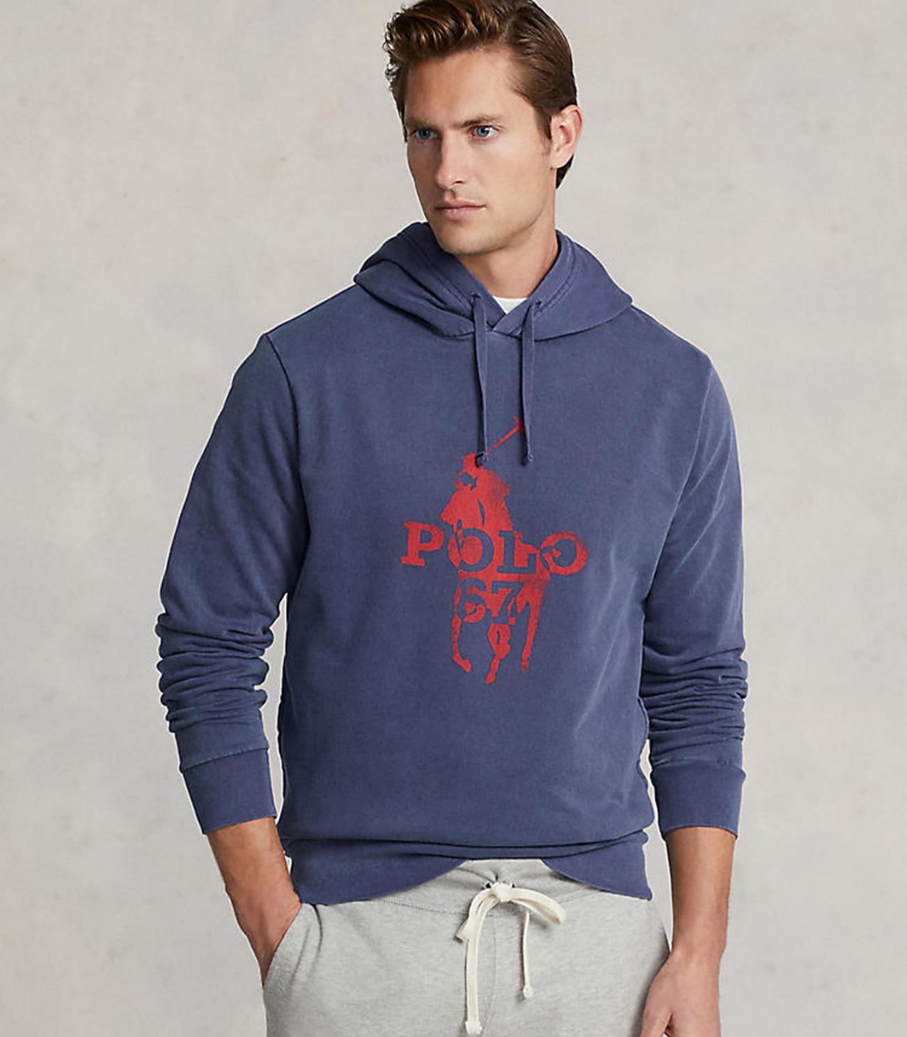 Polo ralph lauren - big pony logo fleece hoodie - men