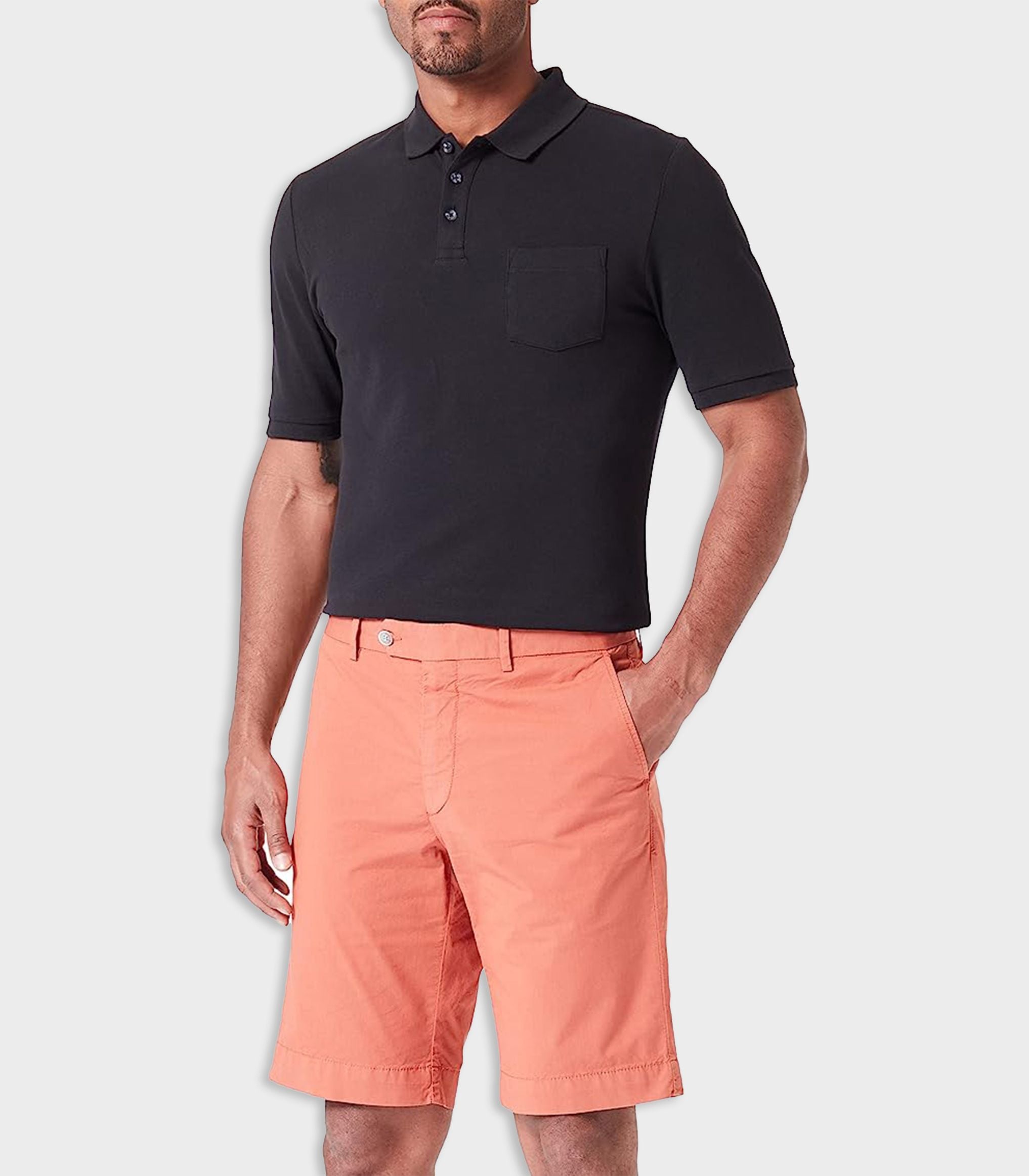 Hackett - cotton twill shorts
 - men