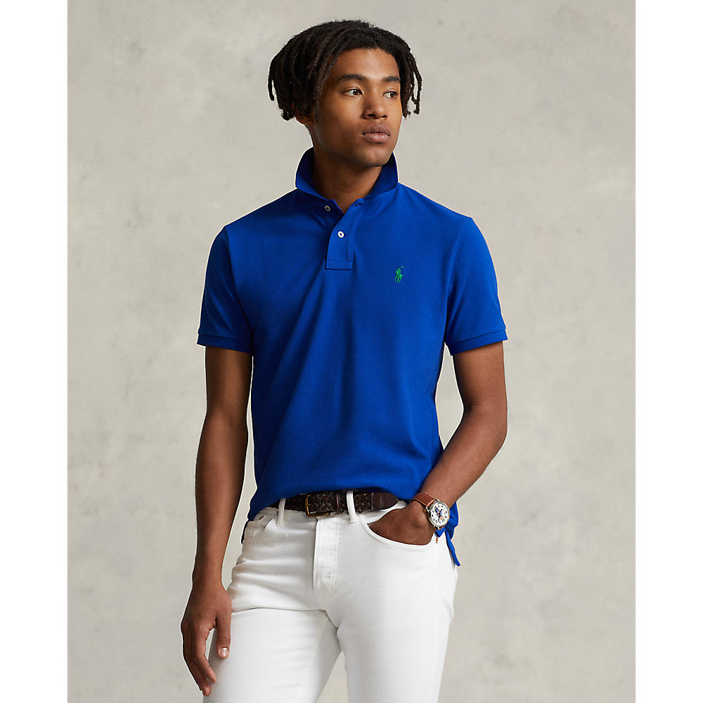 Polo ralph lauren - custom slim fit mesh polo shirt - men