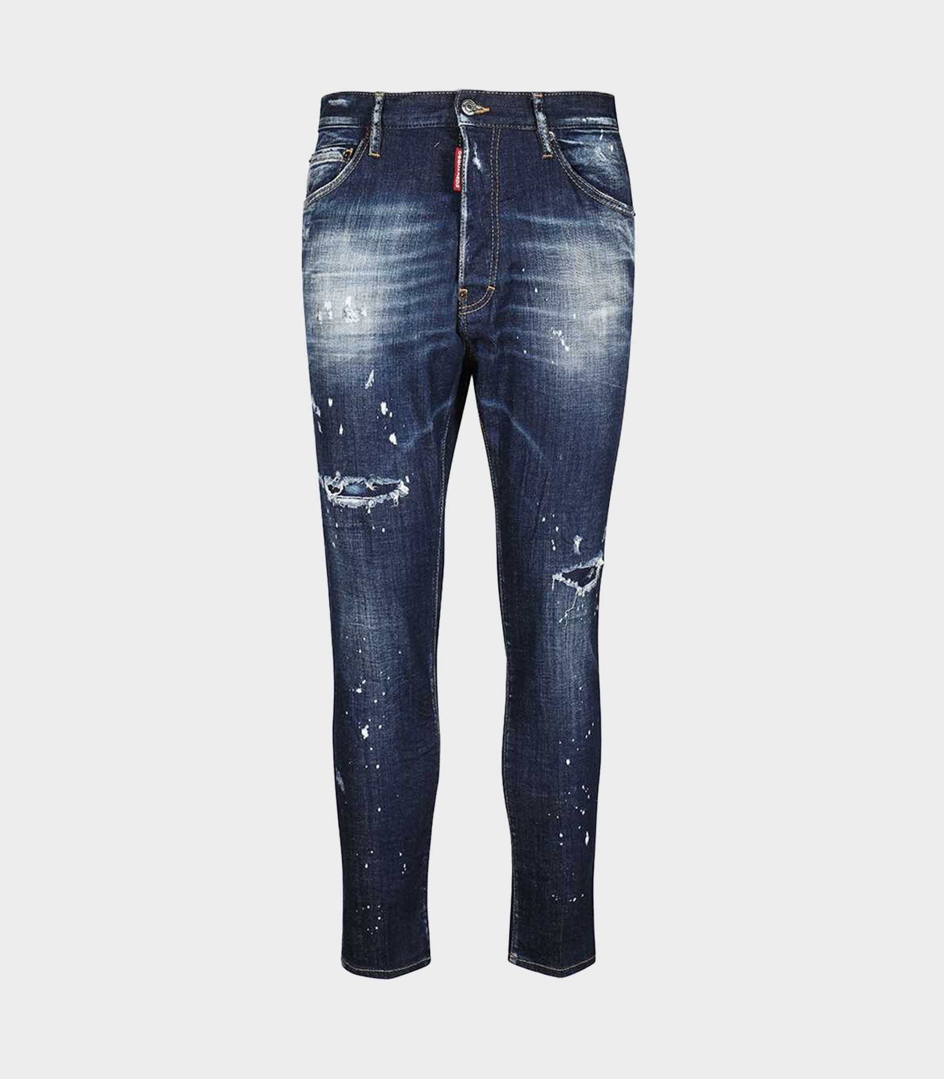 Dsquared2 - goth surfer relax long crotch jeans - men