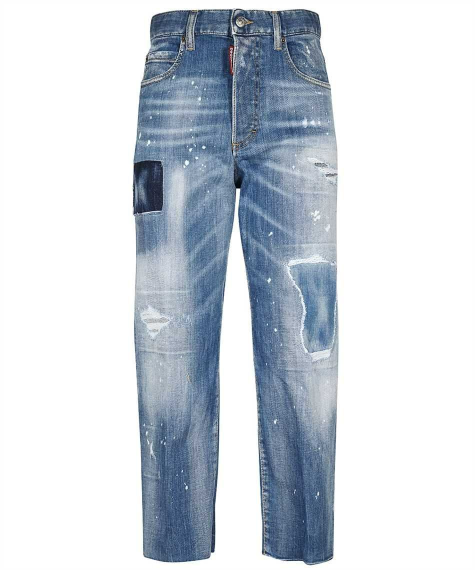 Dsquared2 - medium denim patches wash l.a. jeans - women - men